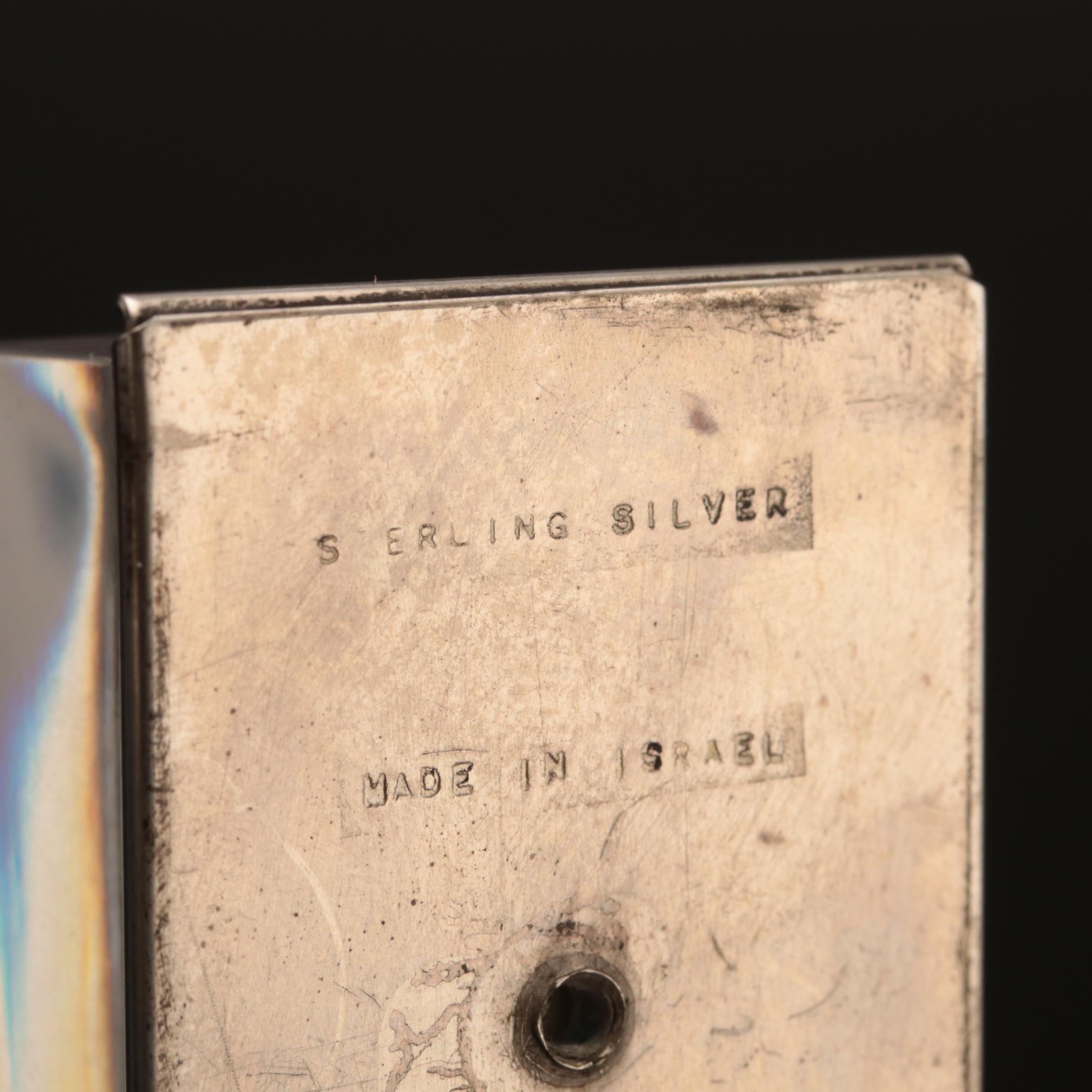 Yaacov Agam Limited Edition Crystal and Sterling Silver Mezuzah