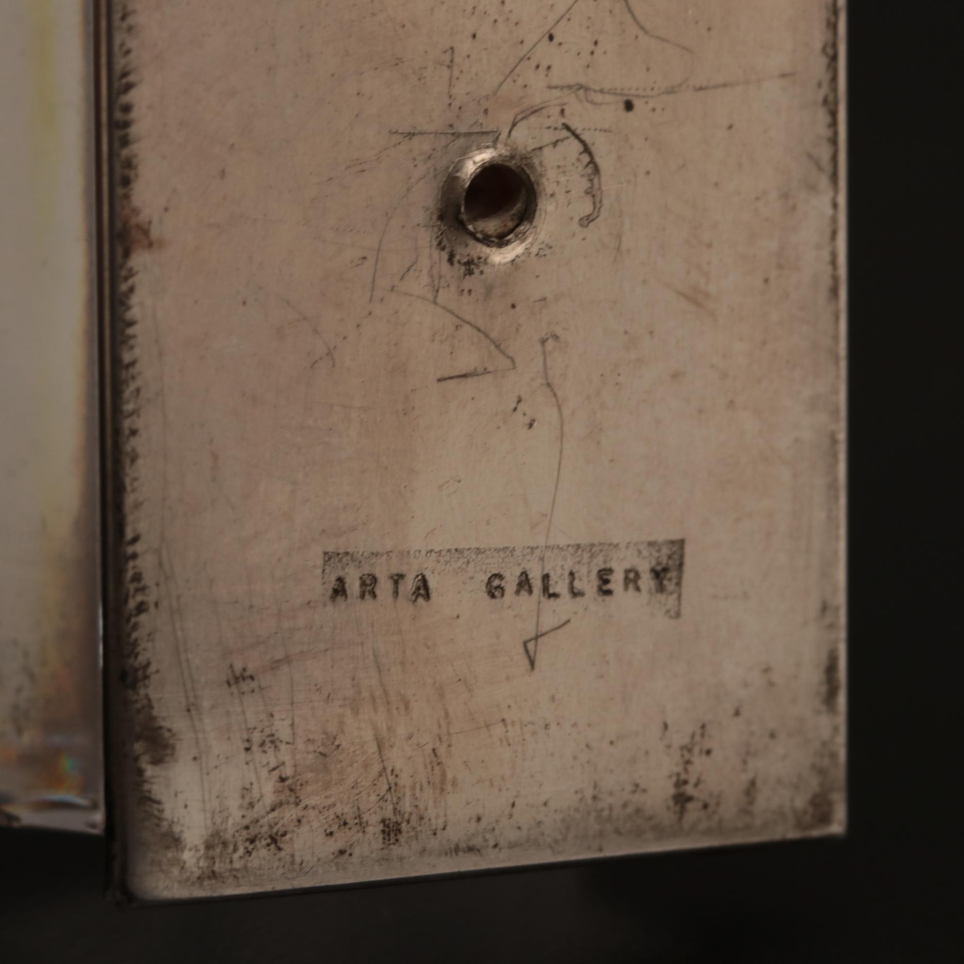 Yaacov Agam Limited Edition Crystal and Sterling Silver Mezuzah