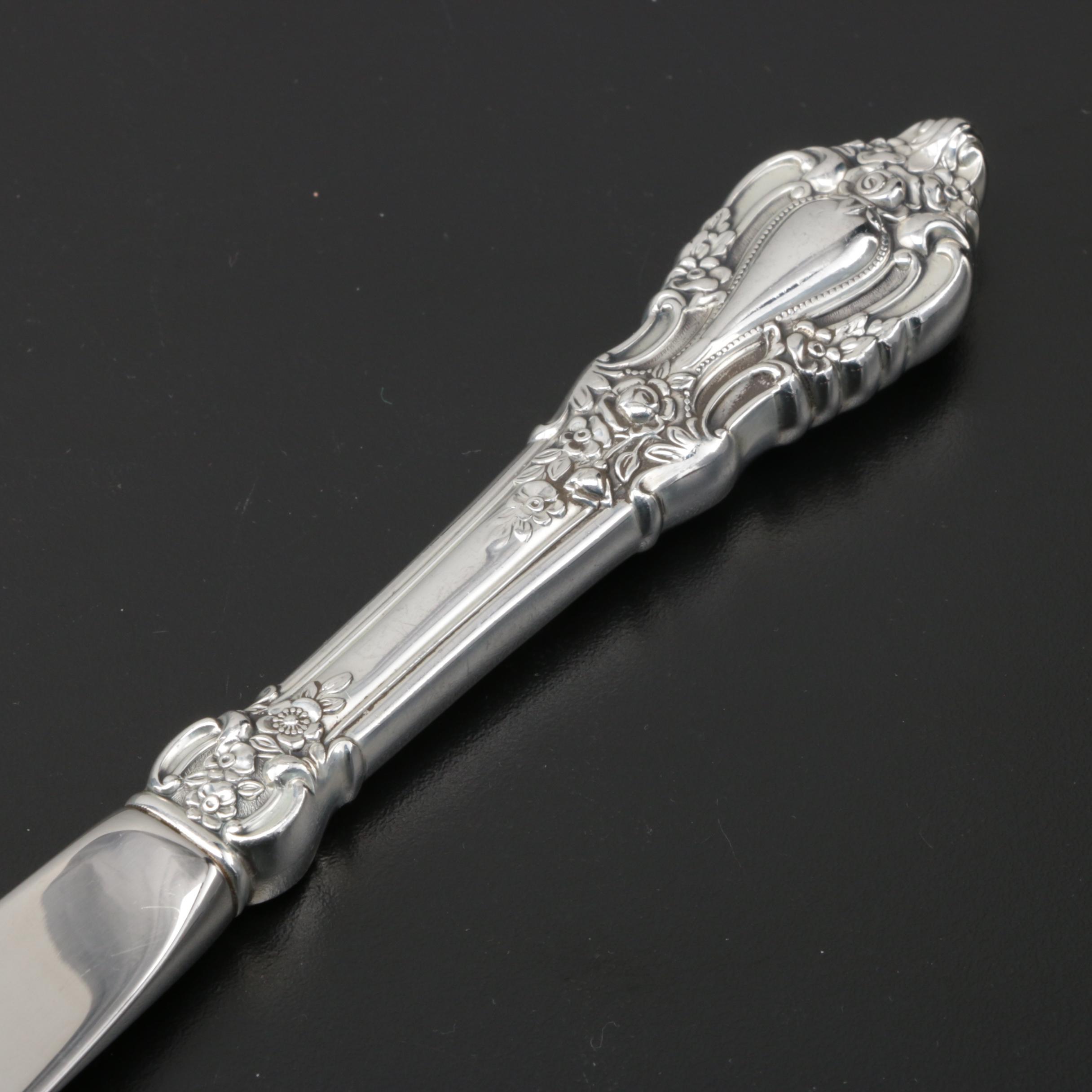 Lunt "Eloquence" Sterling Silver Flatware for Two, Mid-Century