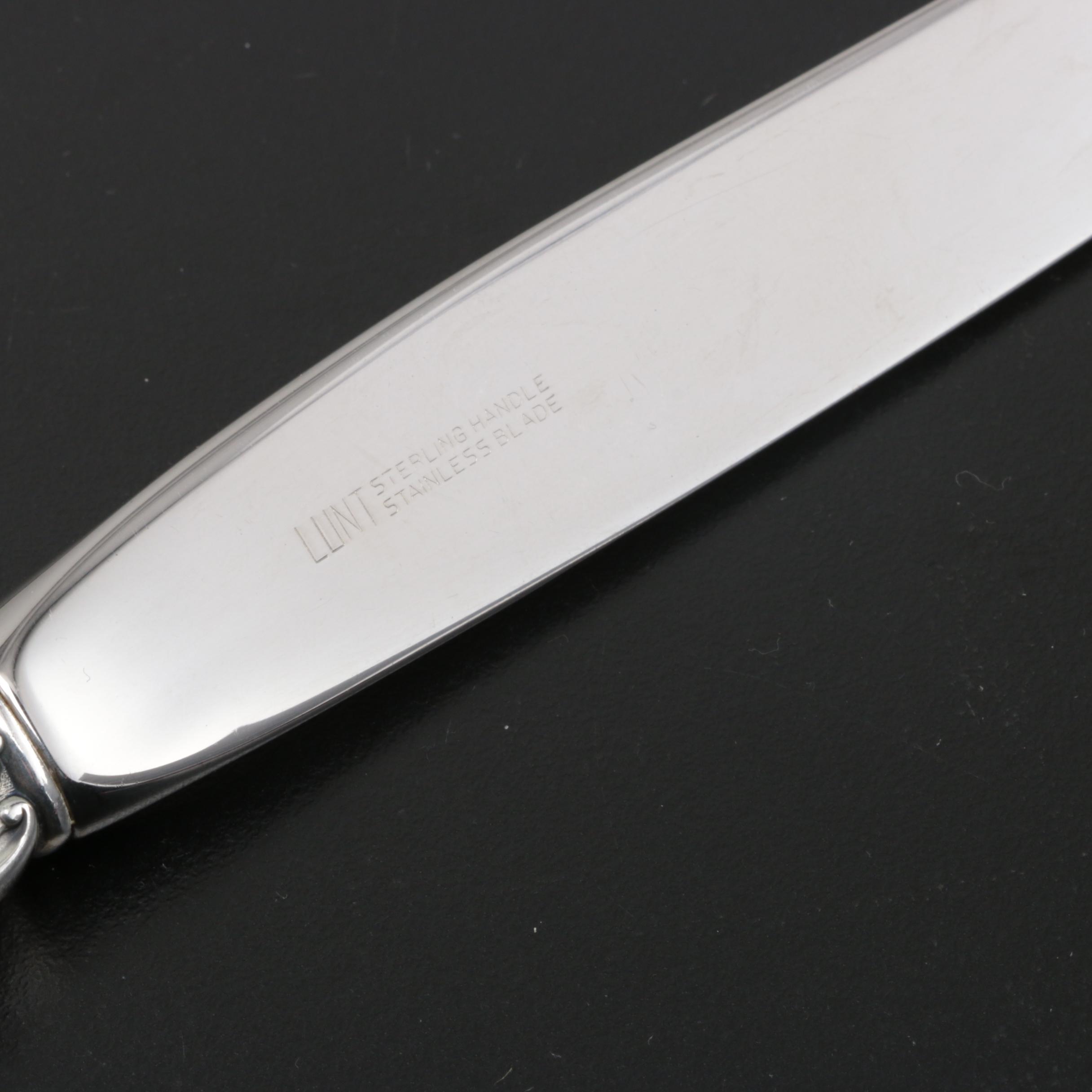 Lunt "Eloquence" Sterling Silver Flatware for Two, Mid-Century