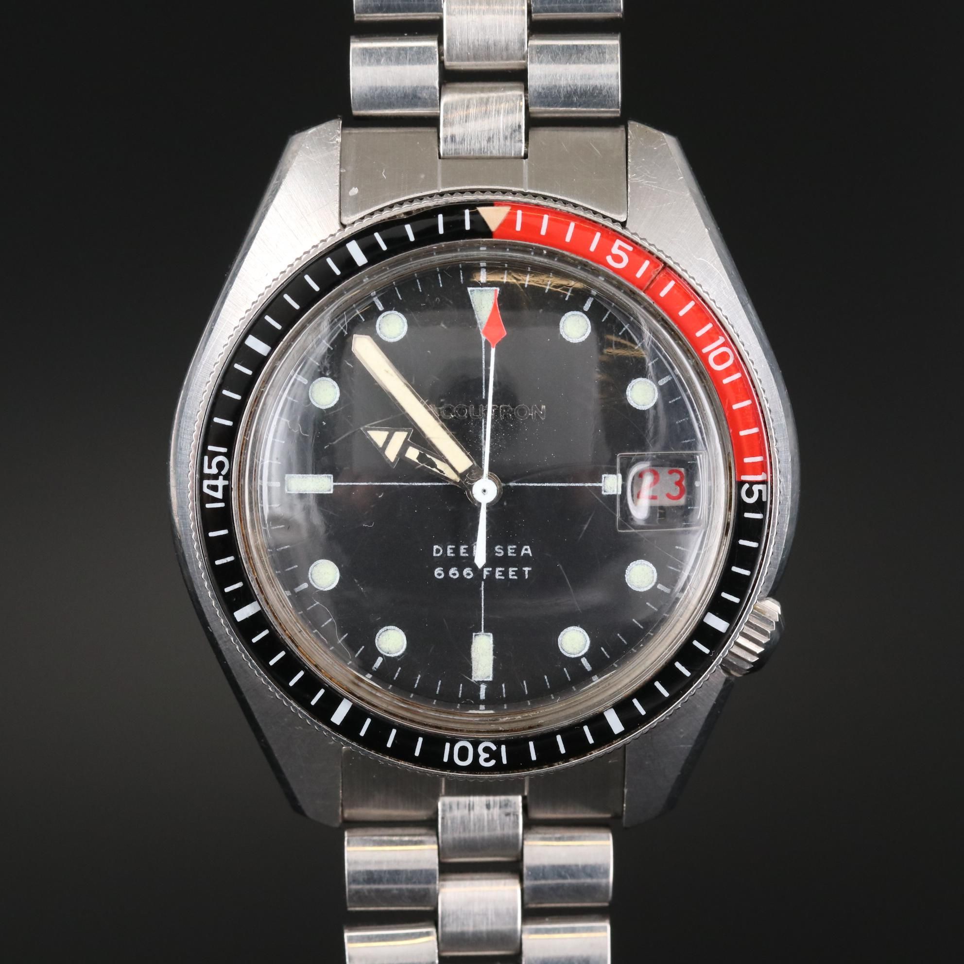 Vintage Bulova Accutron Deep Sea 666 Feet "Devil Diver" Watch