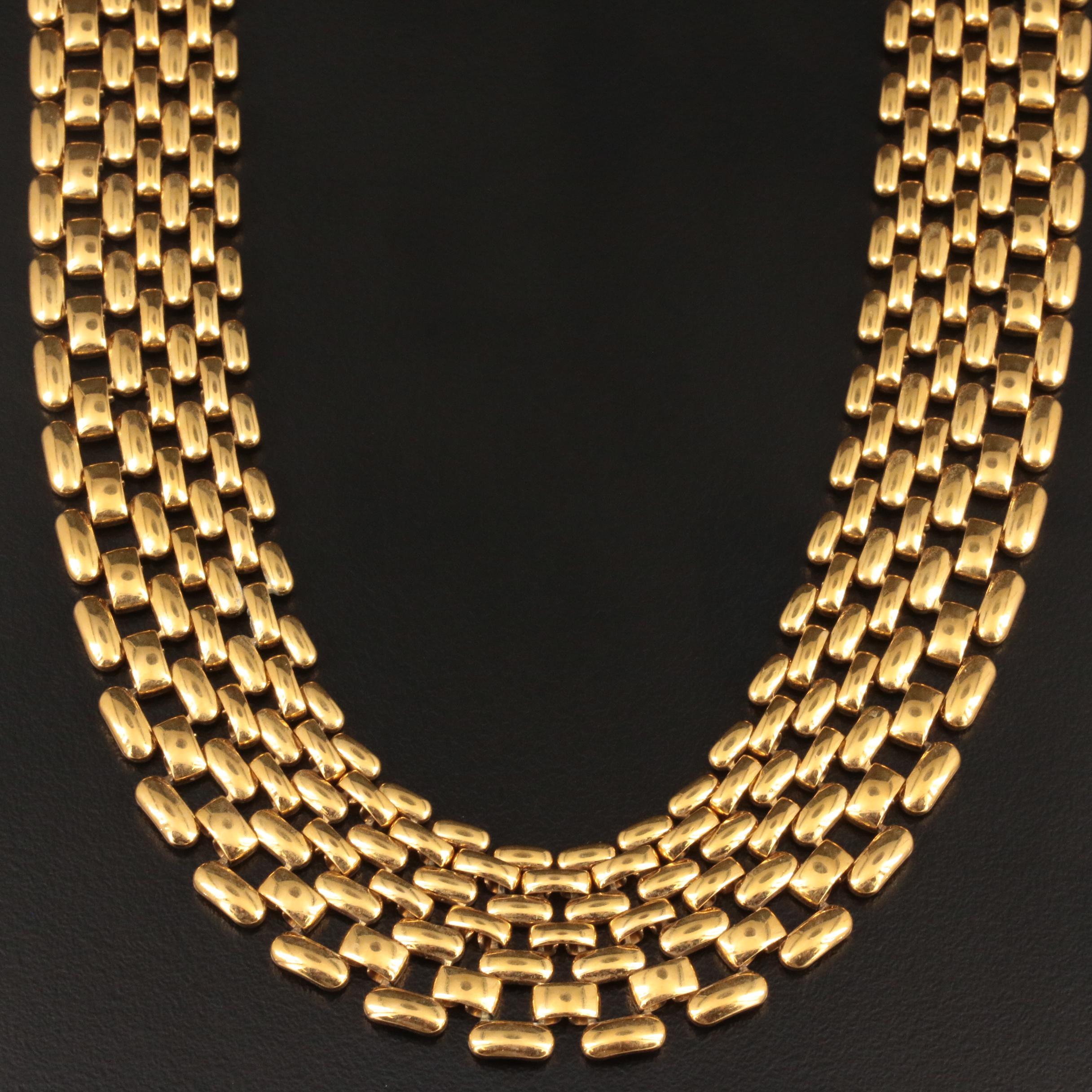 Napier Panther Link Necklace