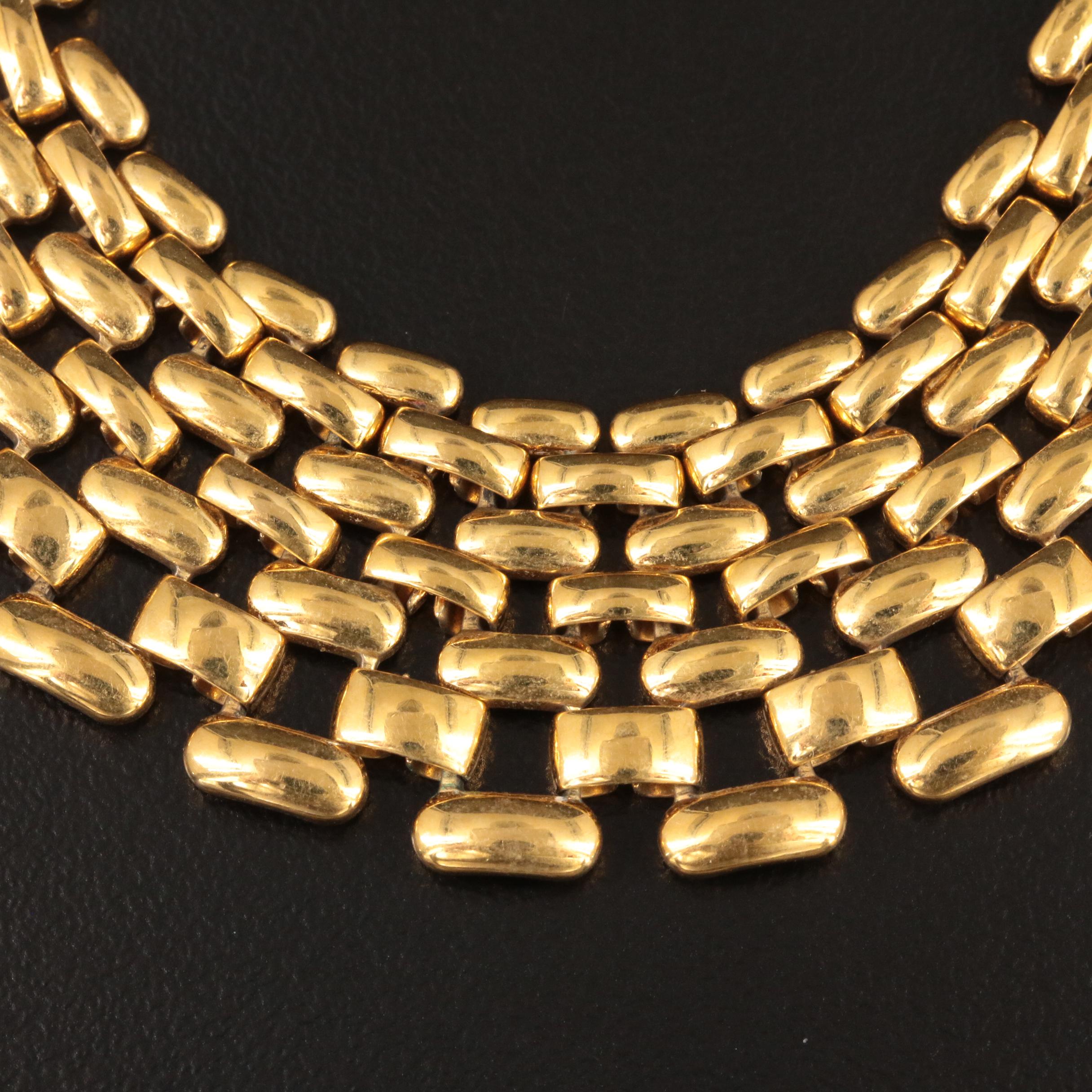 Napier Panther Link Necklace