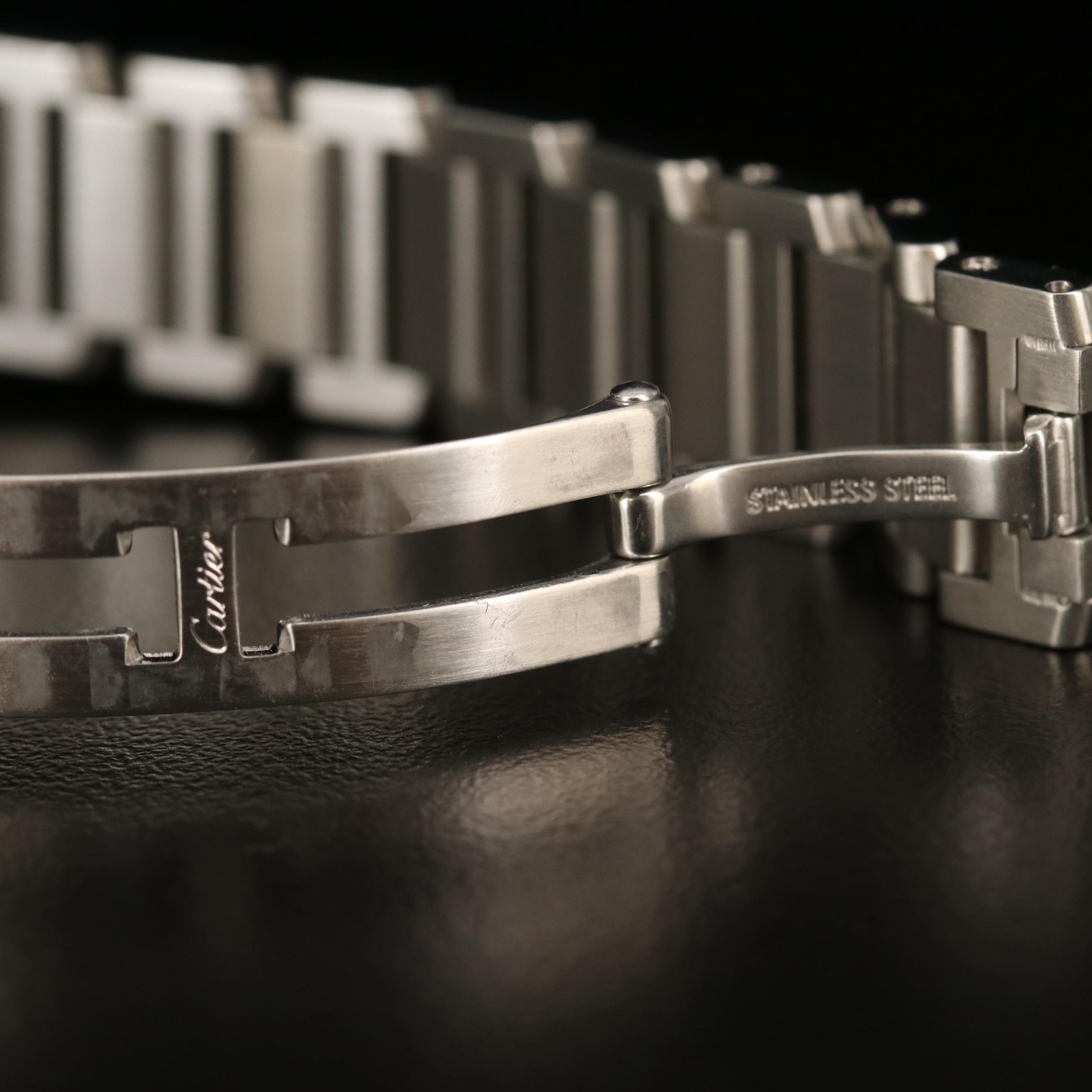 Cartier Tank Francaise Stainless Steel Watch with Ebel Quartz Movement