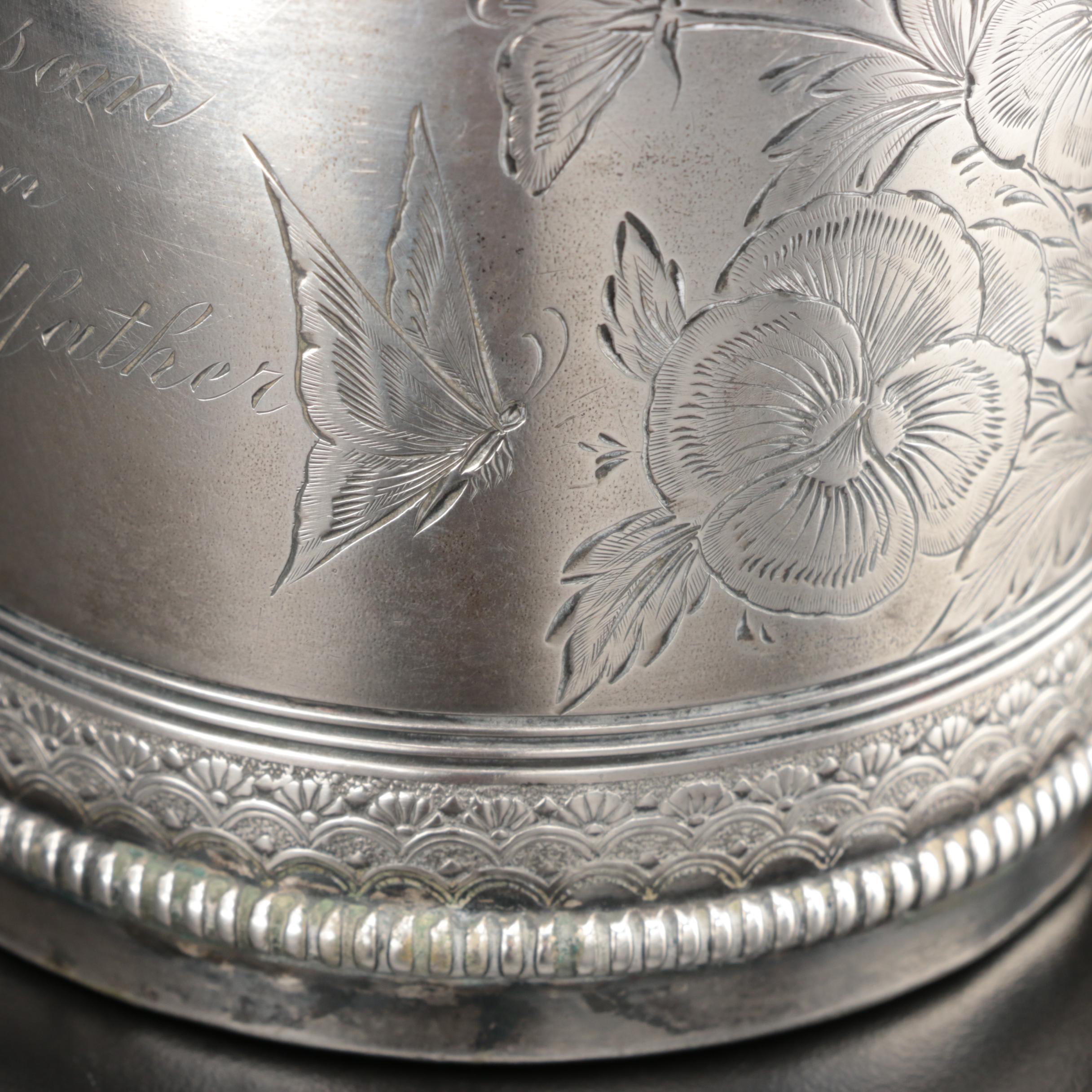 Gorham Hand-Chased Sterling Silver Child's Cup, Late 19th Century