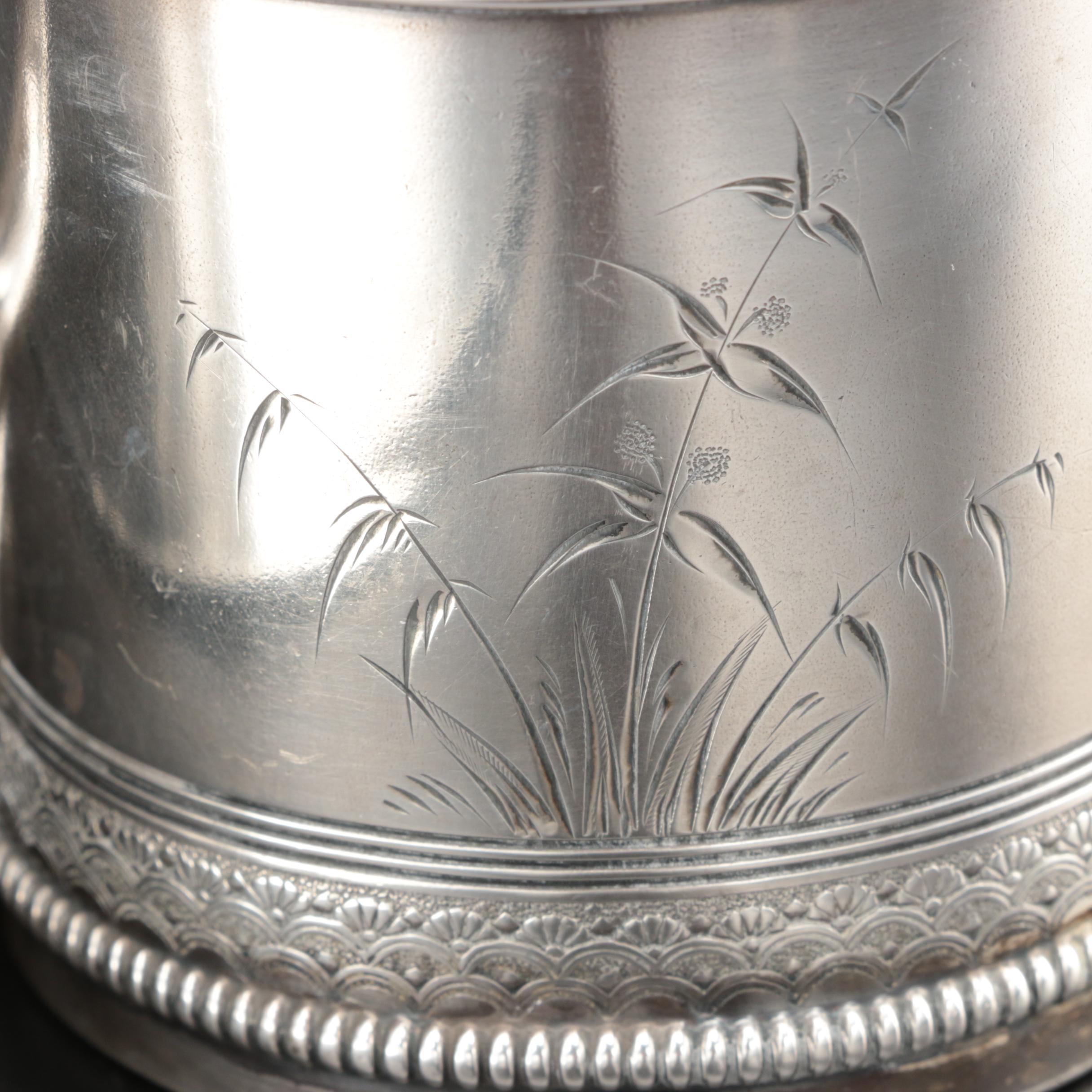 Gorham Hand-Chased Sterling Silver Child's Cup, Late 19th Century