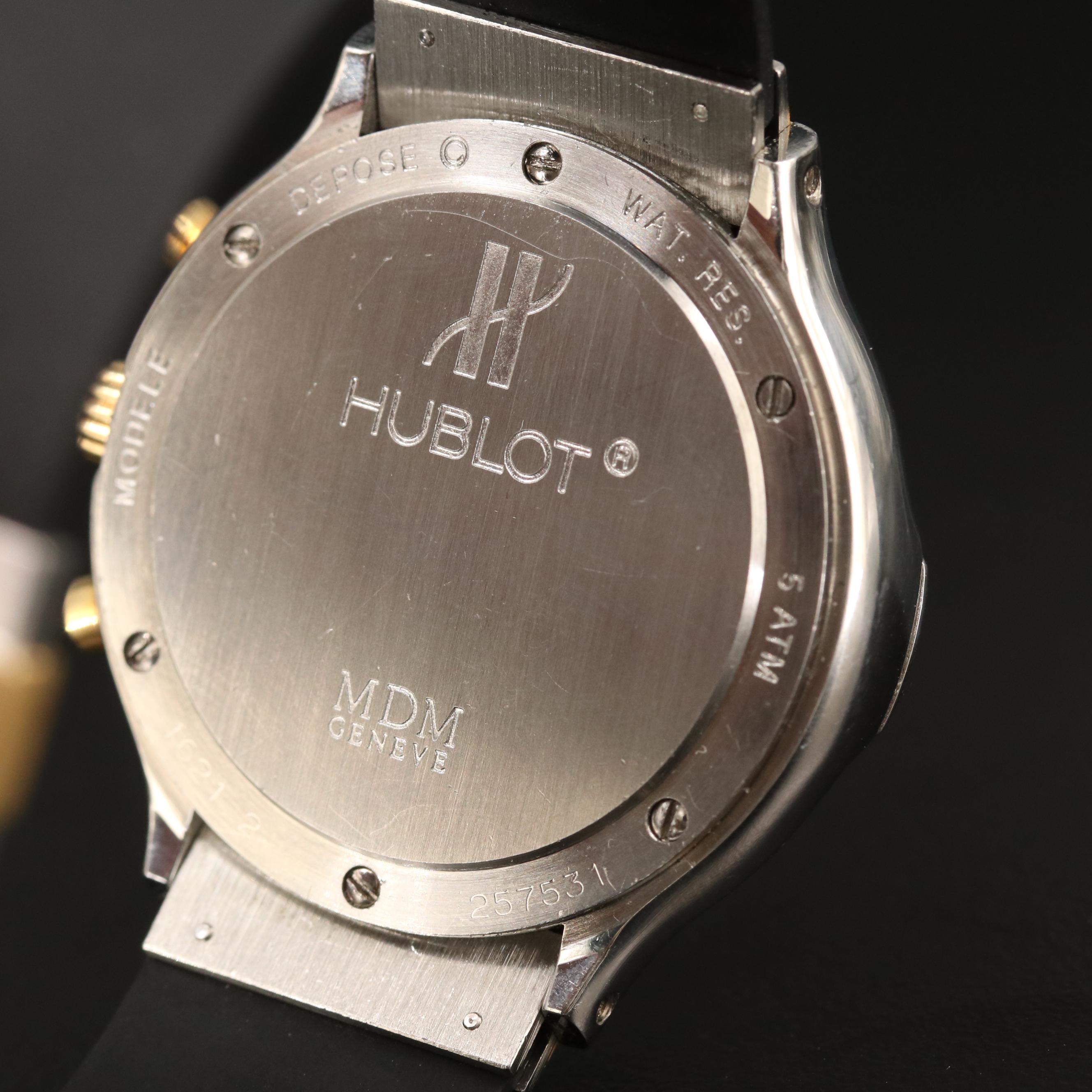 Hublot MDM 18K Yellow Gold and Stainless Steel Classic Chronograph Watch
