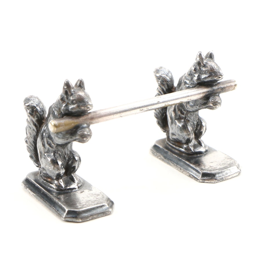 Simpson, Hall, Miller & Co. Silver Plate Squirrel Knife Rest