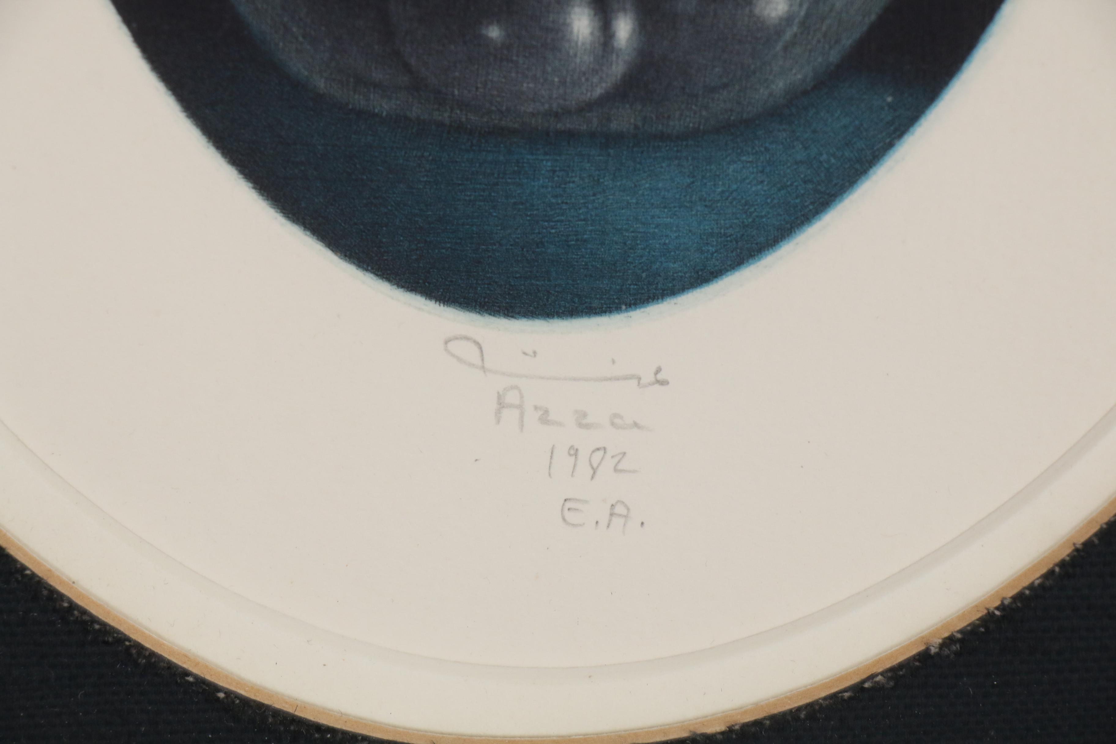 Hachmi Azza Still Life Mezzotints, Late 20th century