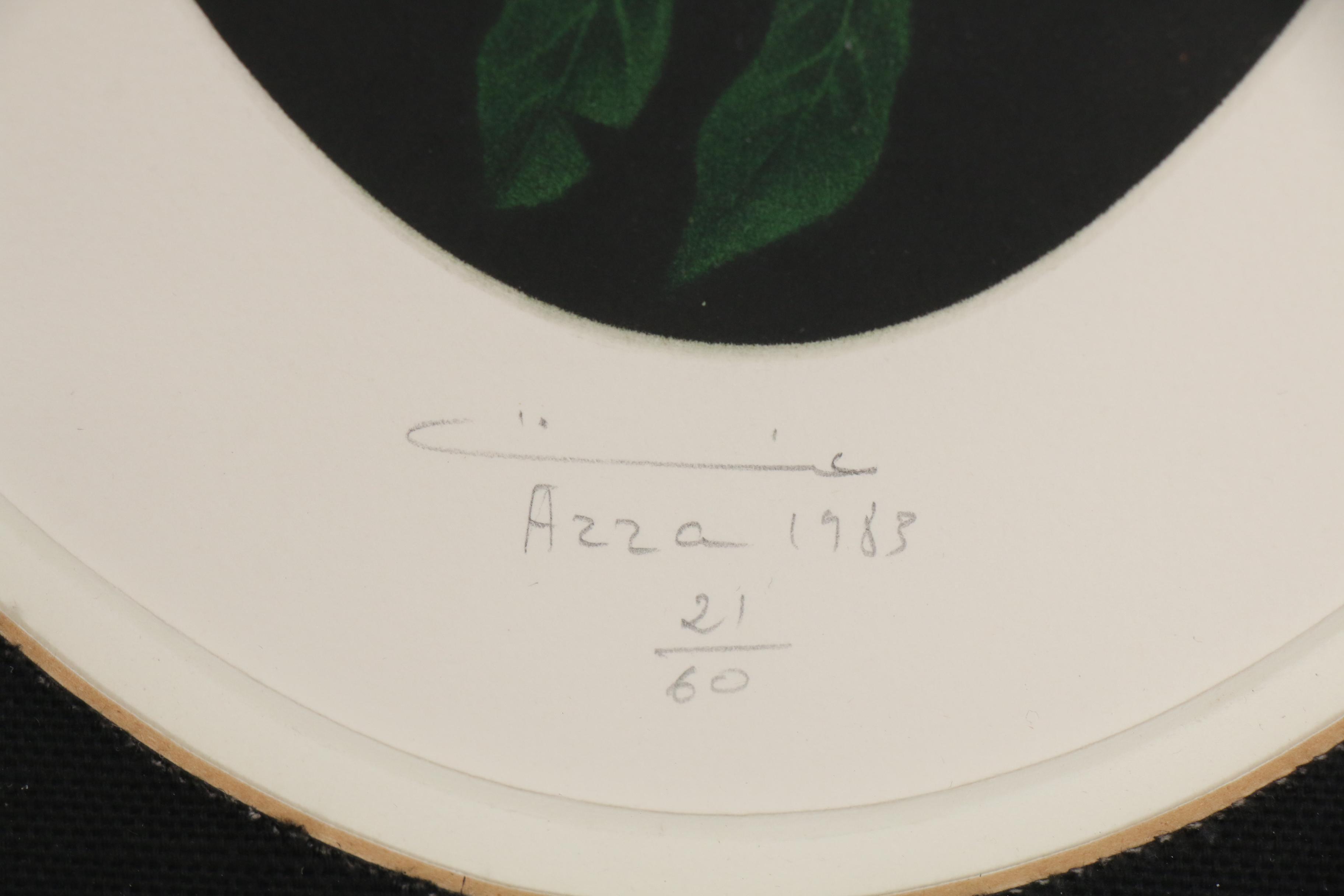 Hachmi Azza Still Life Mezzotints, Late 20th century