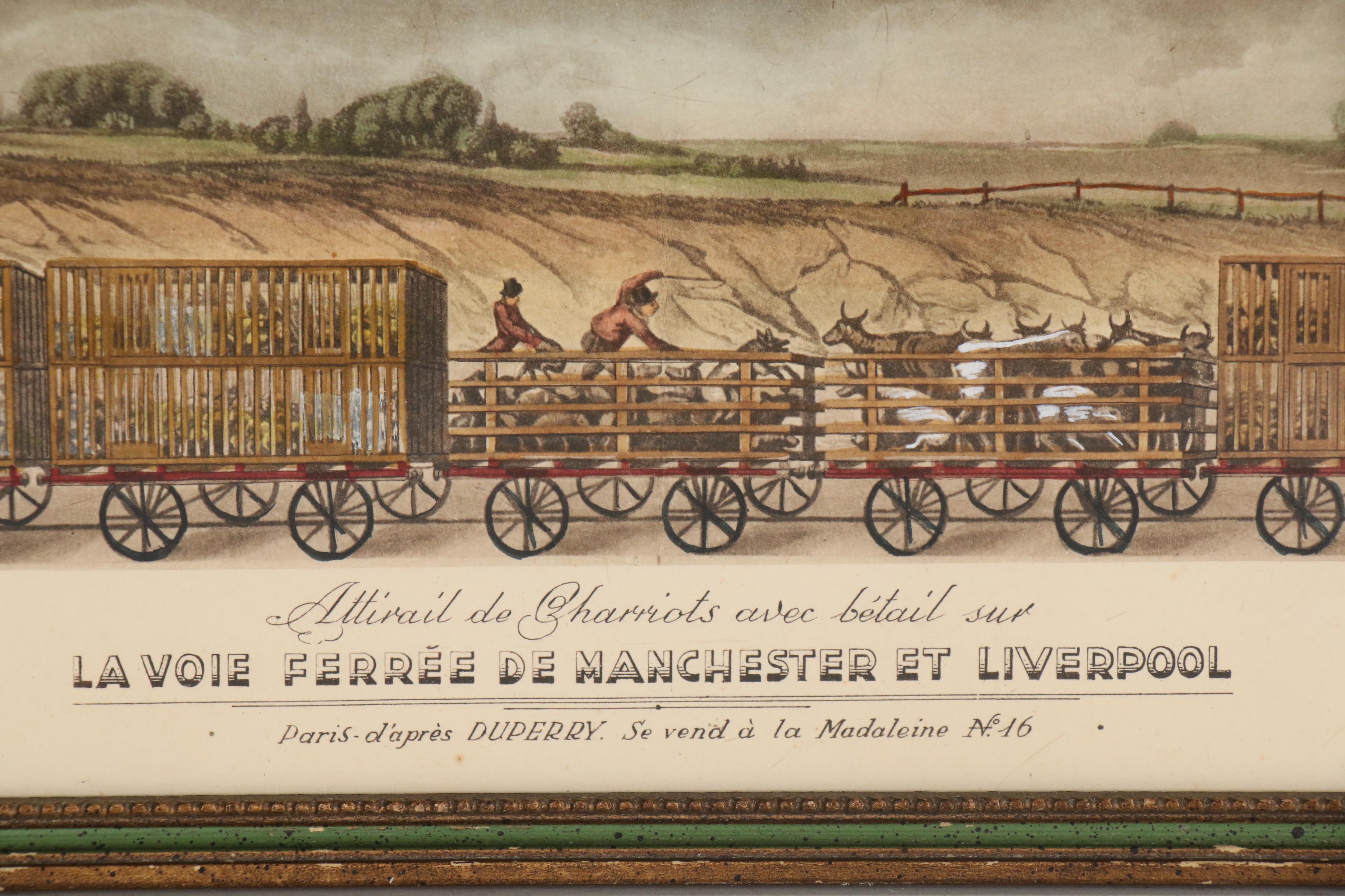 Rotogravures after A. Gilbert "La Voie Ferrée de Manchester et Liverpool"