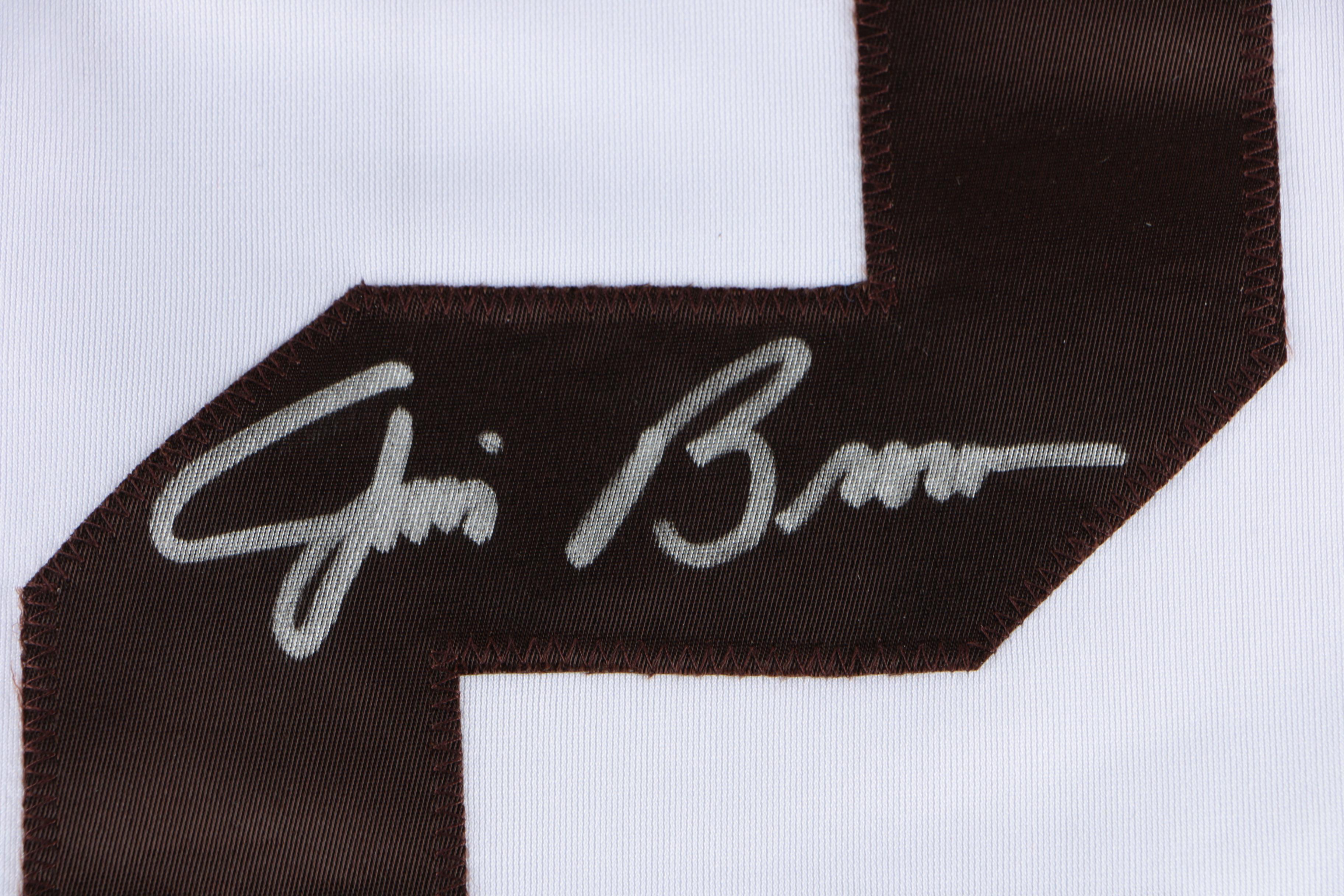Jim Brown Signed Cleveland Browns Replica Jersey  COA
