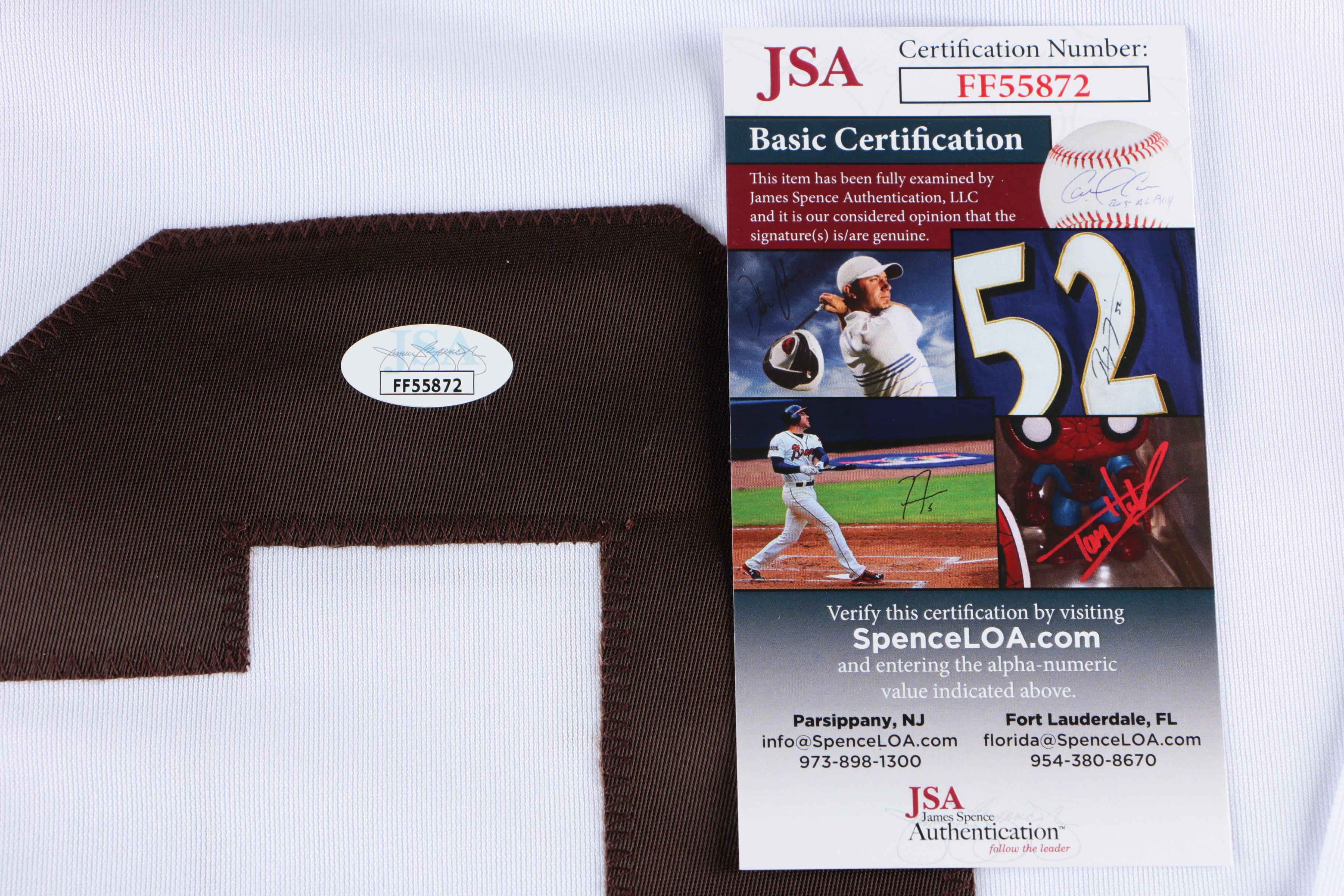 Jim Brown Signed Cleveland Browns Replica Jersey  COA