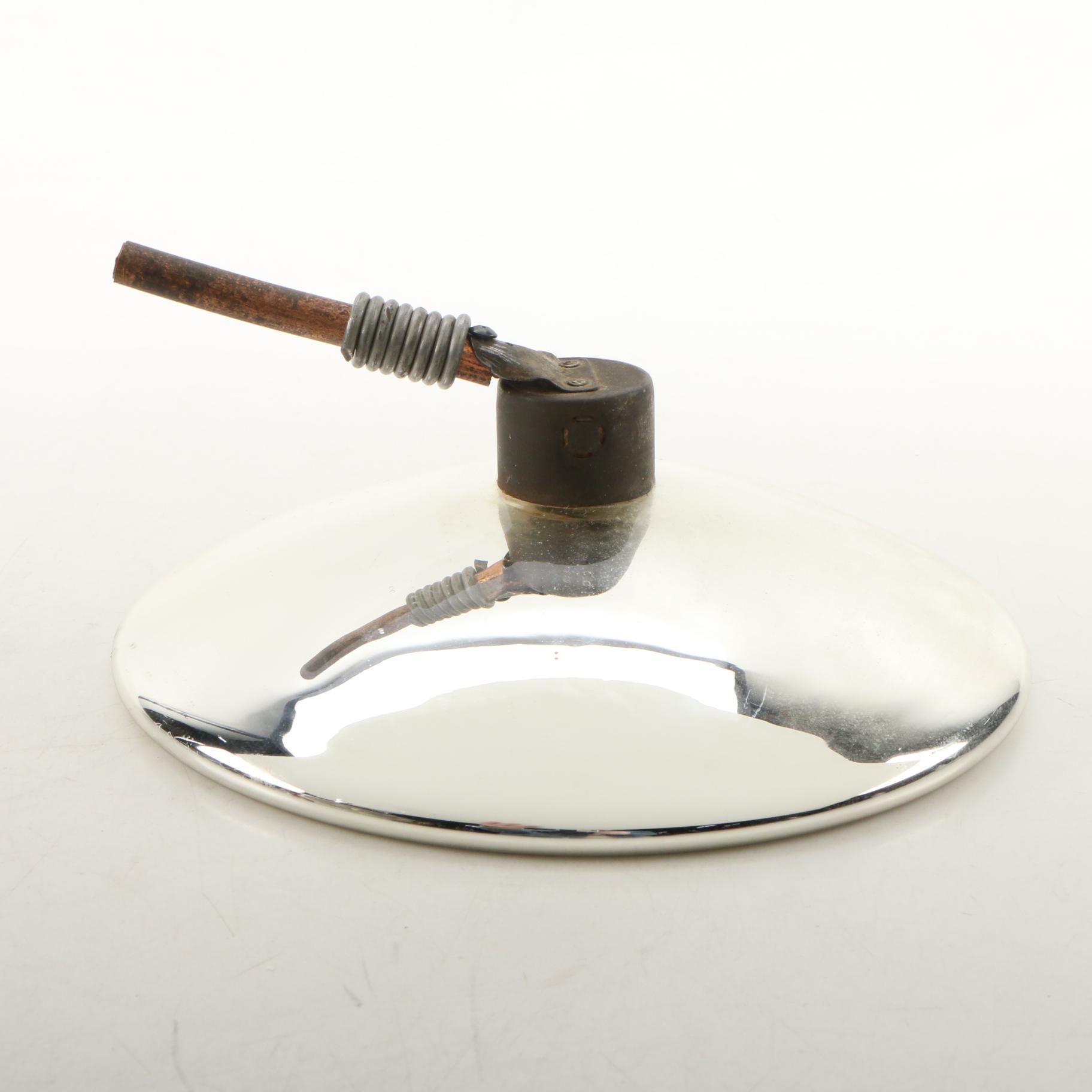 Queen Anne No. 2 Oil Lamp with Mercury Reflector and Wall Bracket, 19th c.