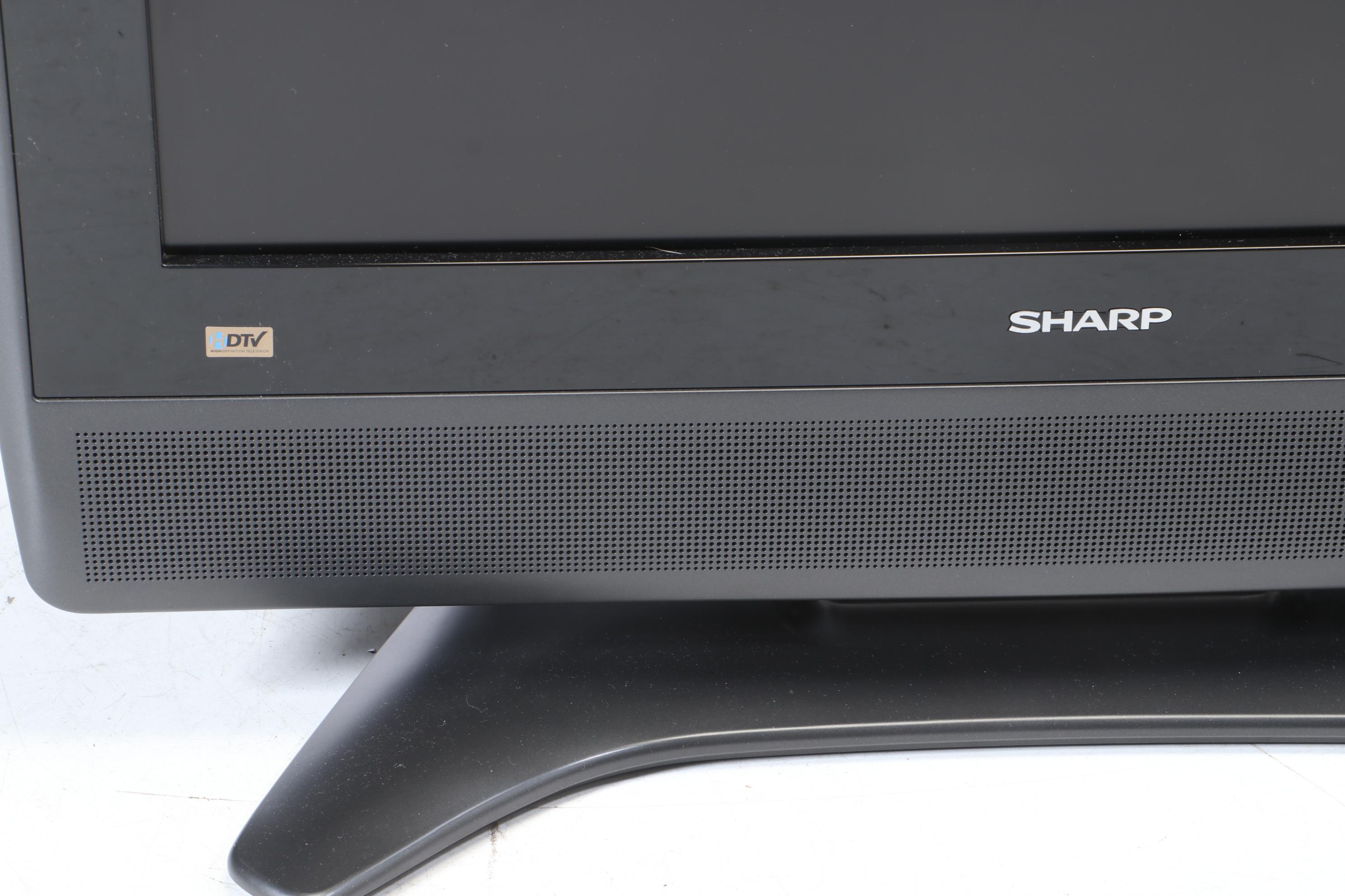 Sharp Aquos 26" Flat Screen Televisions on Stand with Remote