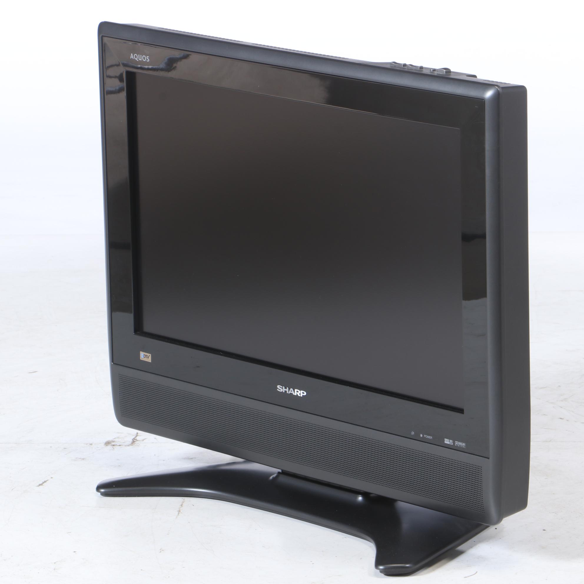 Sharp Aquos 26" Flat Screen Televisions on Stand with Remote