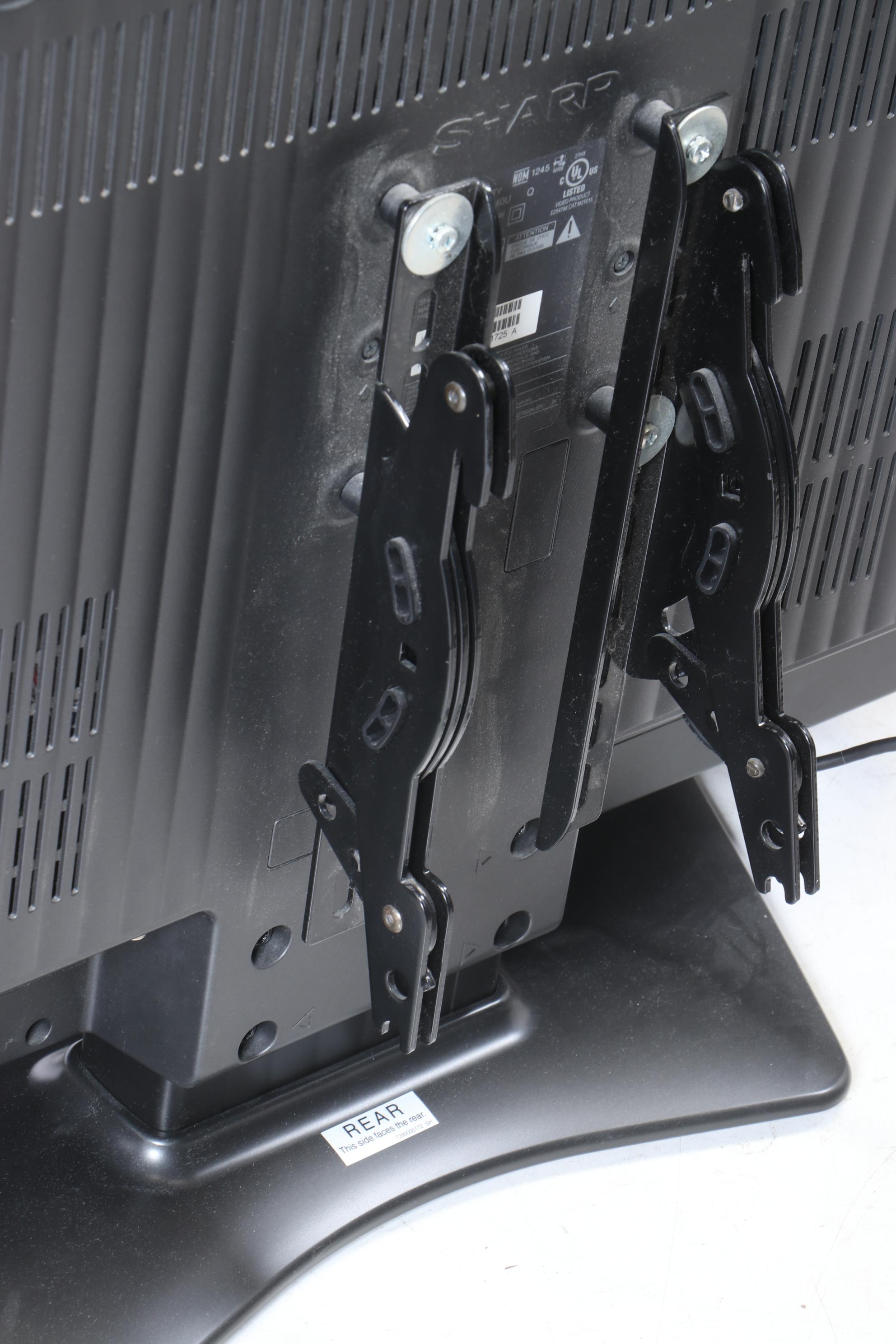 Sharp Aquos 26" Flat Screen Televisions on Stand with Remote