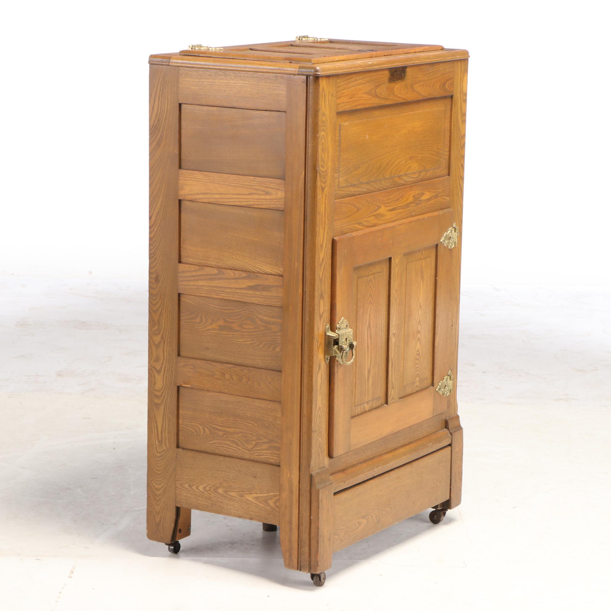 Northland Oak Ice Box, Early 20th Century