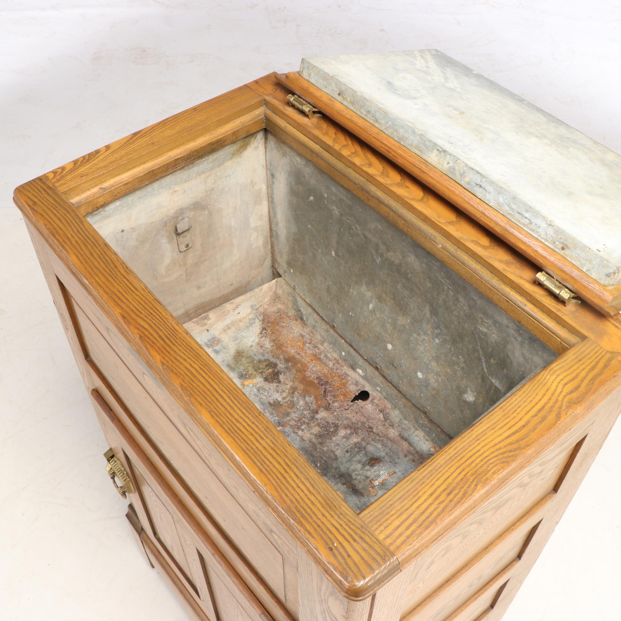 Northland Oak Ice Box, Early 20th Century