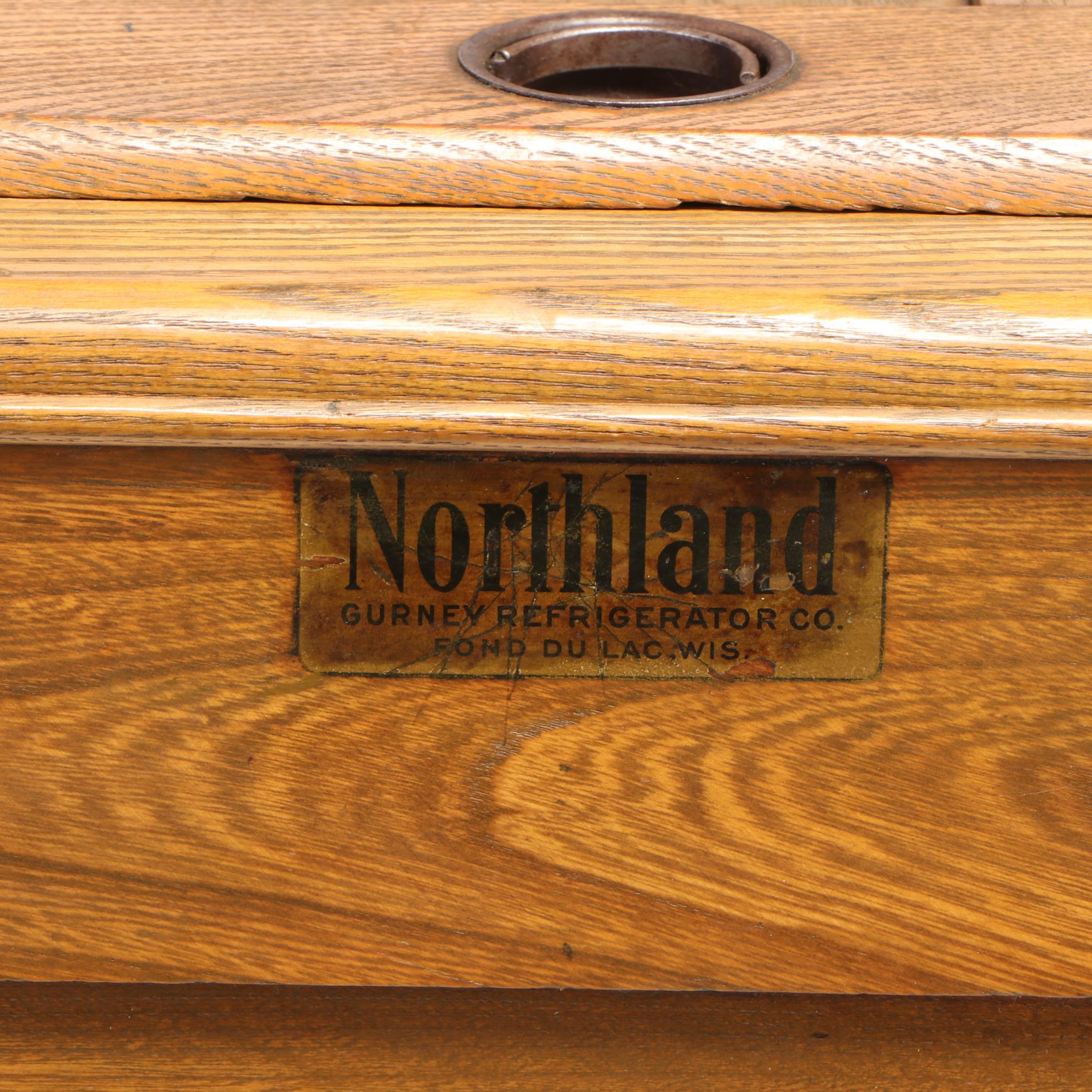 Northland Oak Ice Box, Early 20th Century