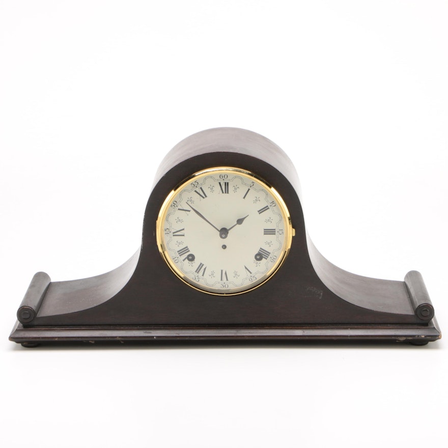 Seth Thomas Walnut Tambour Clock, Vintage