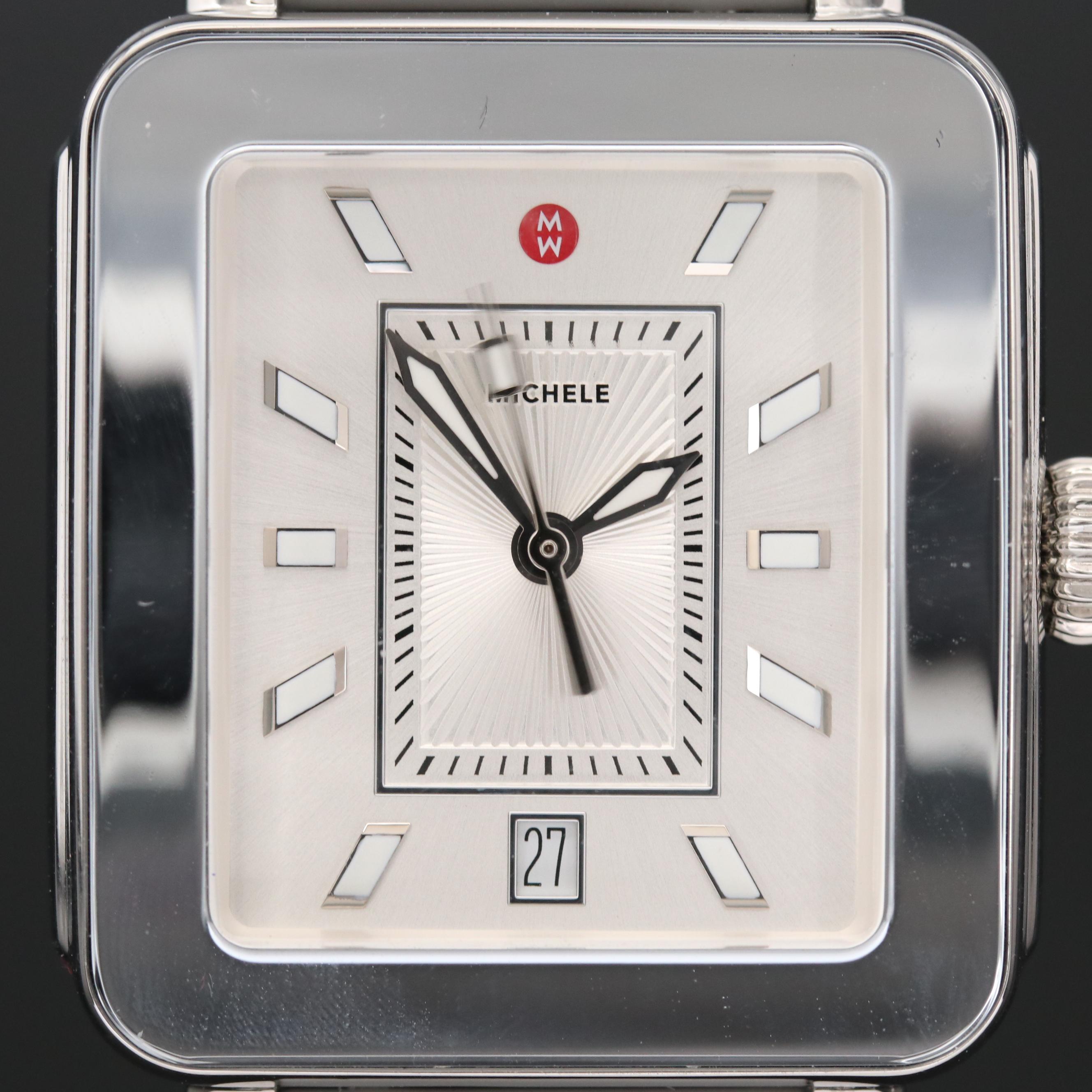 Michele Deco Sport Stainless Steel Quartz Watch