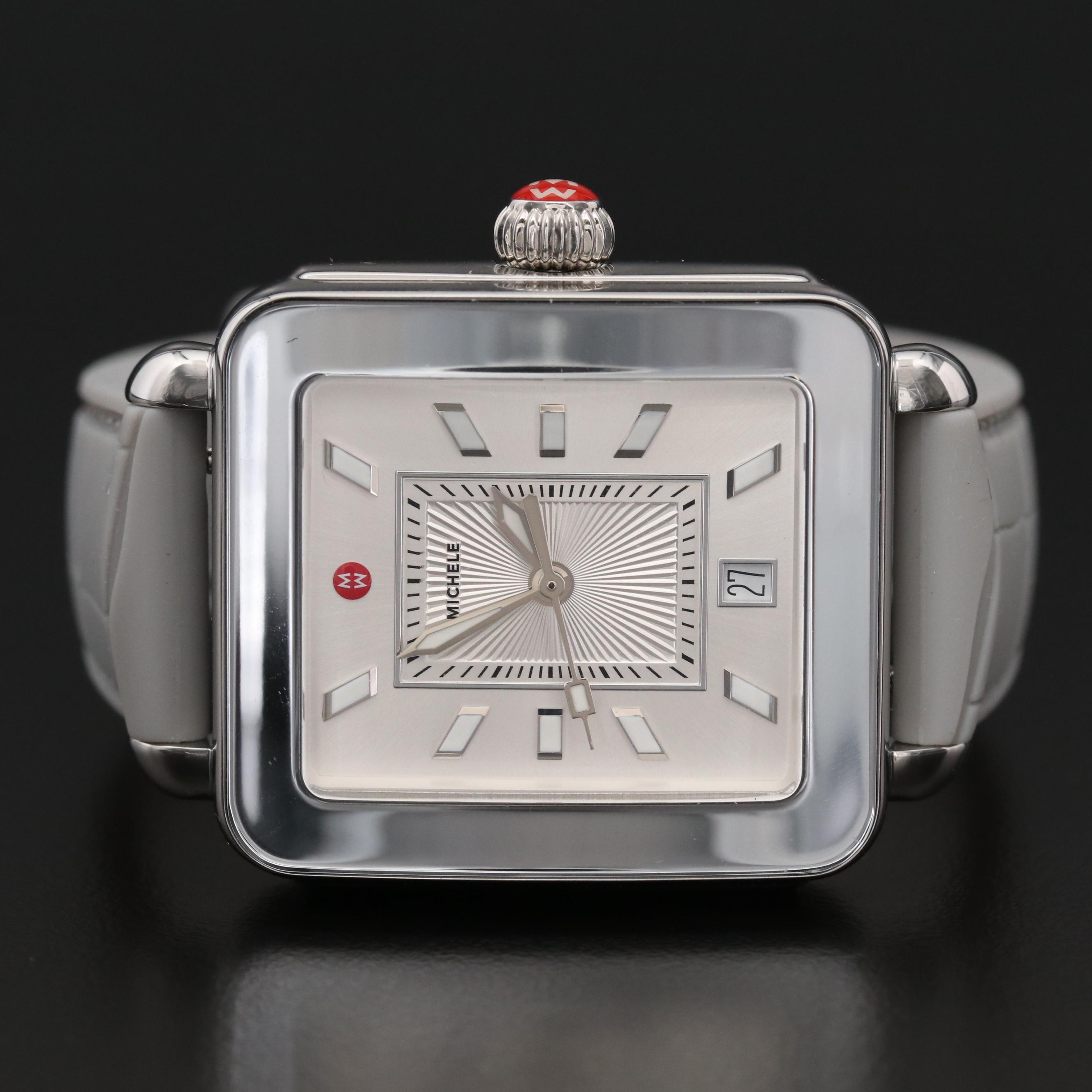 Michele Deco Sport Stainless Steel Quartz Watch