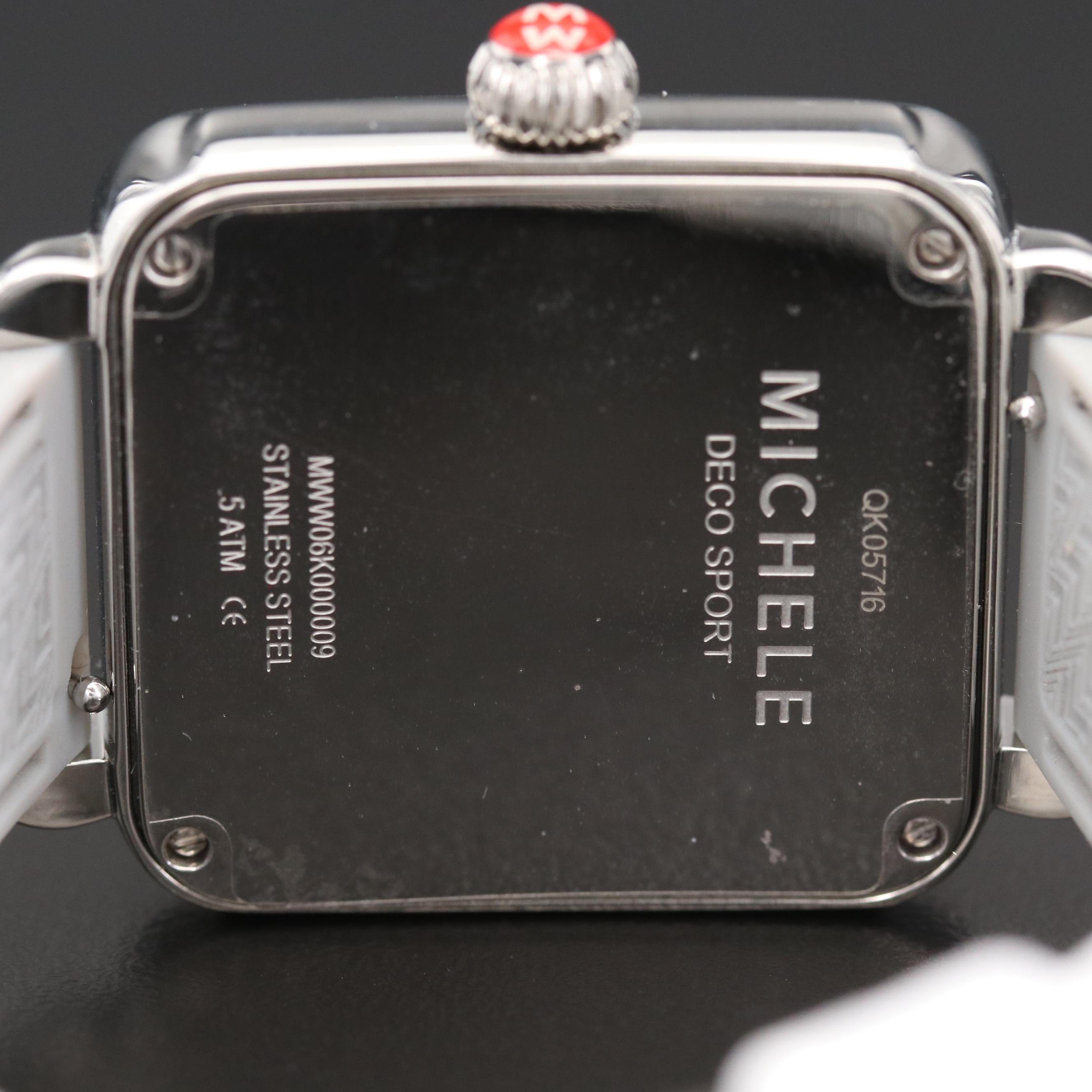 Michele Deco Sport Stainless Steel Quartz Watch