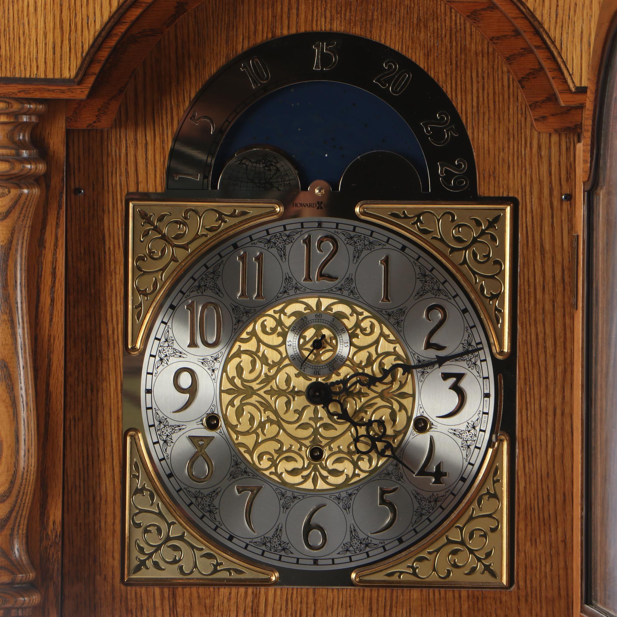 Howard Miller Oak Grandfather Clock