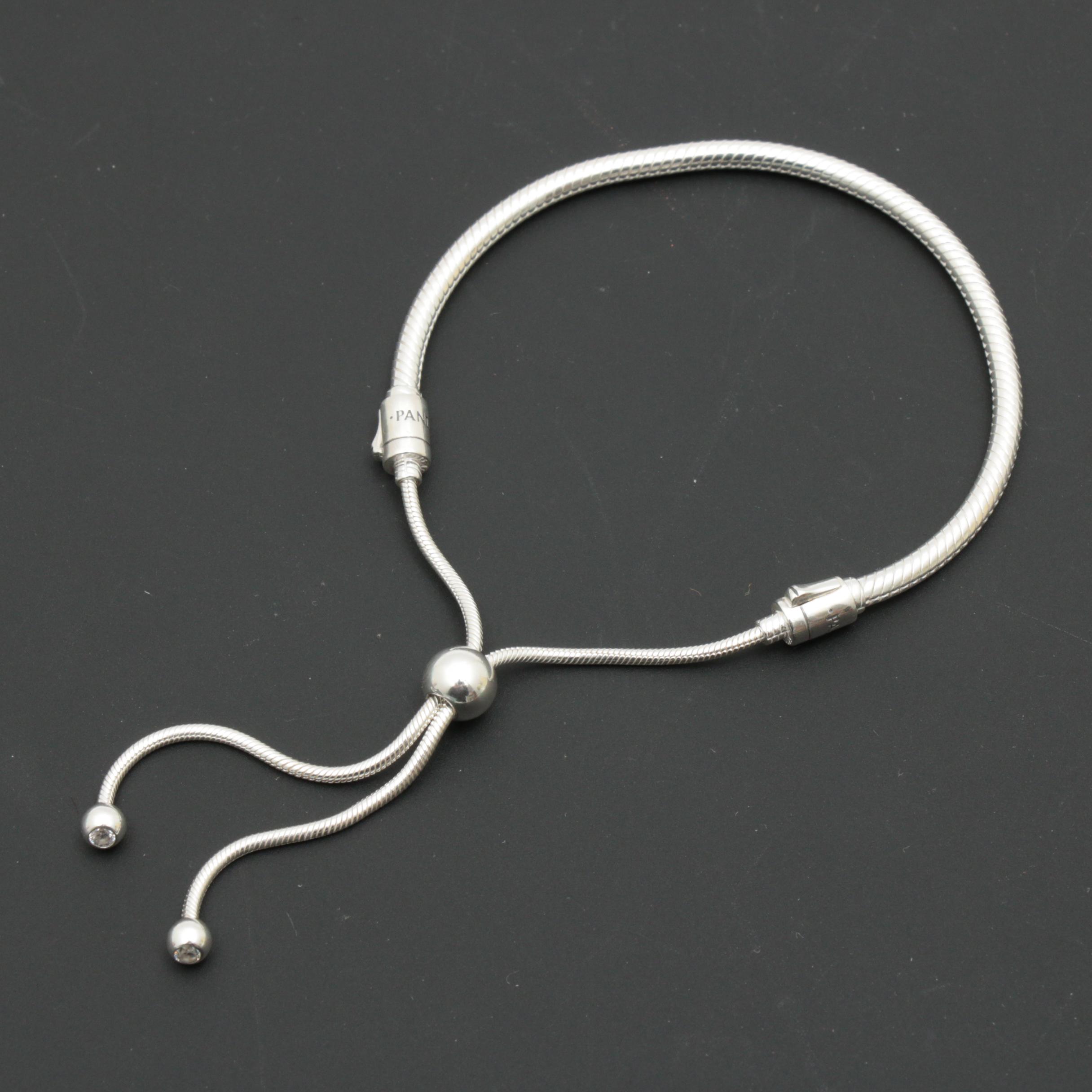 Pandora Sterling Silver Bolo Bracelet