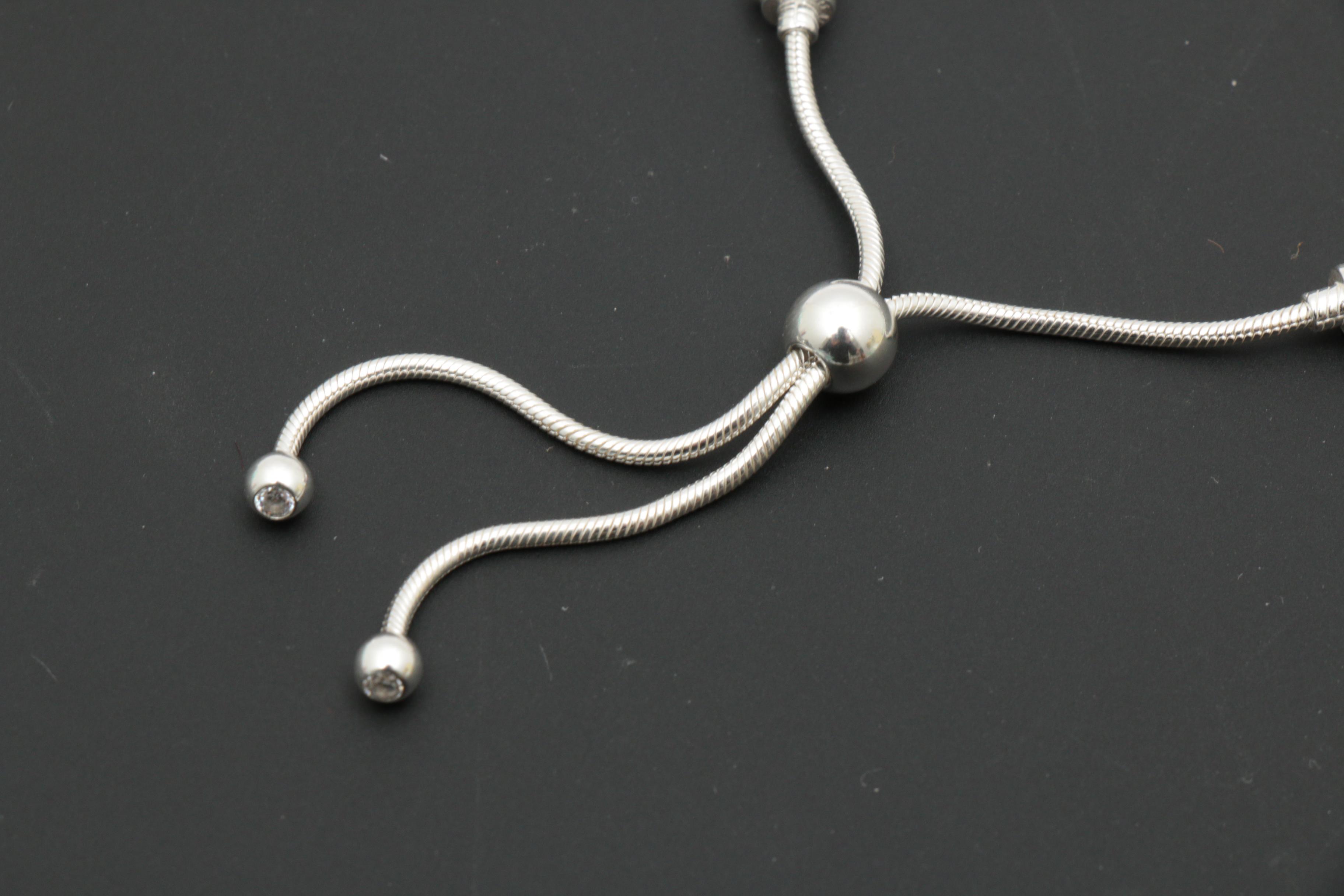 Pandora Sterling Silver Bolo Bracelet