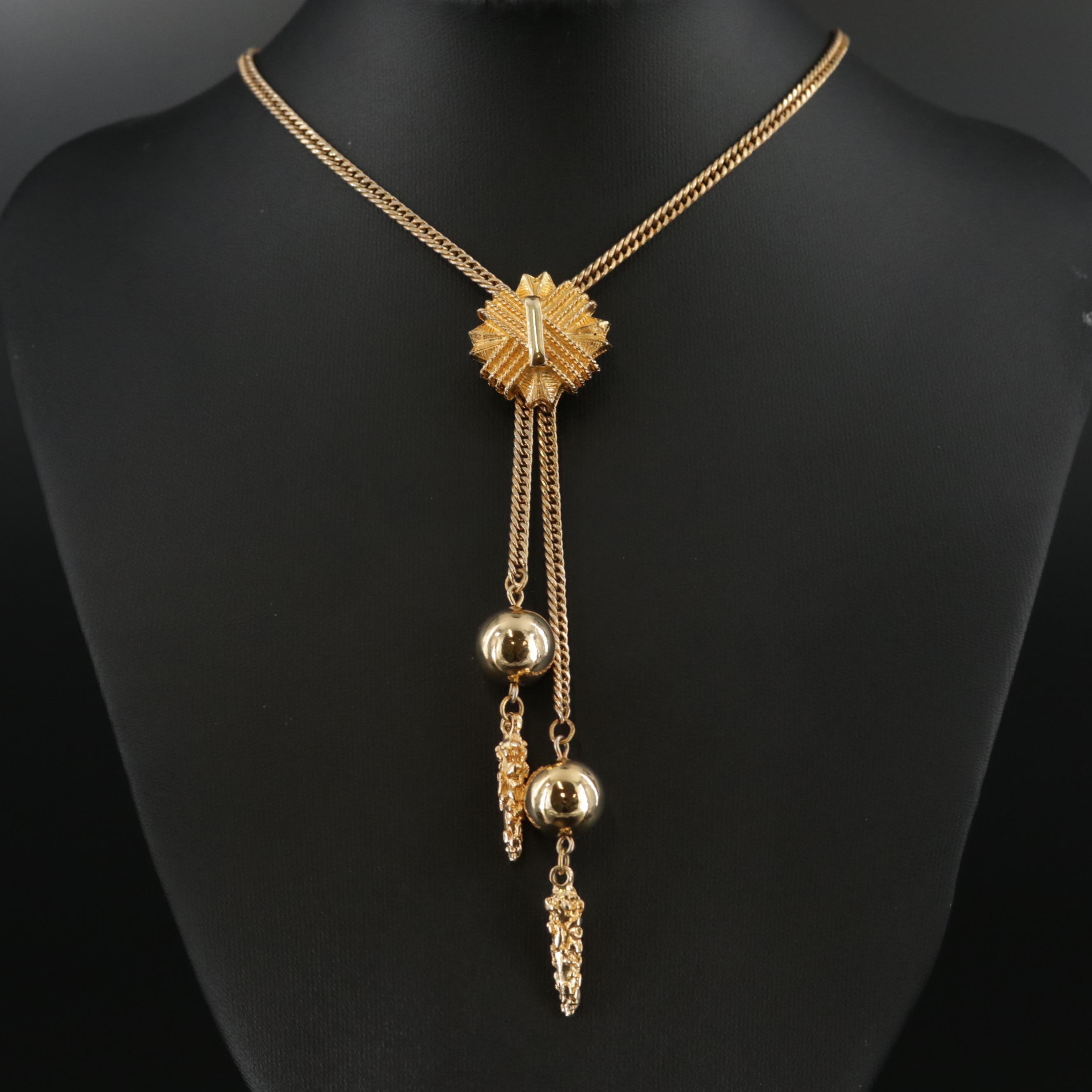 Slide Necklace with Curb Link