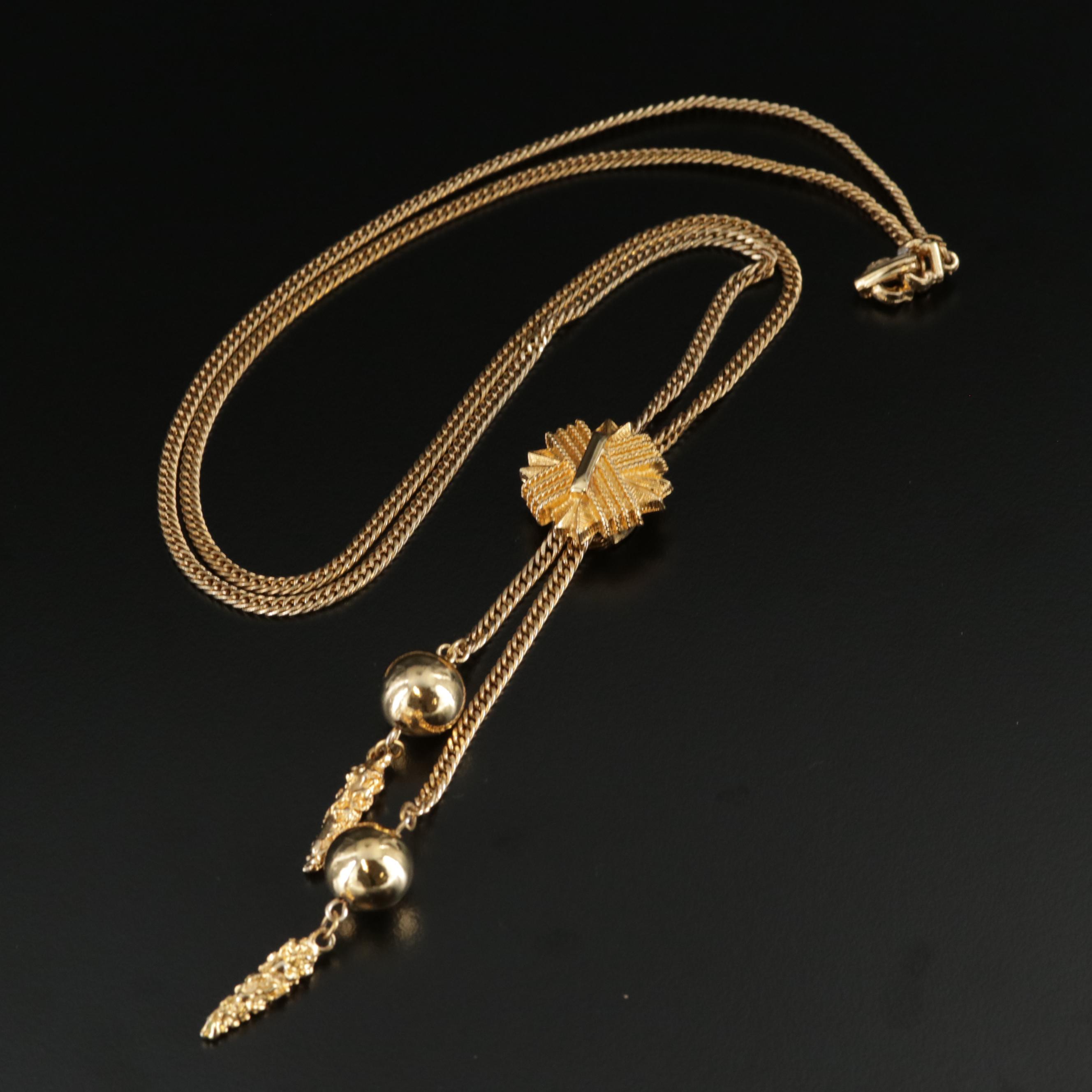 Slide Necklace with Curb Link