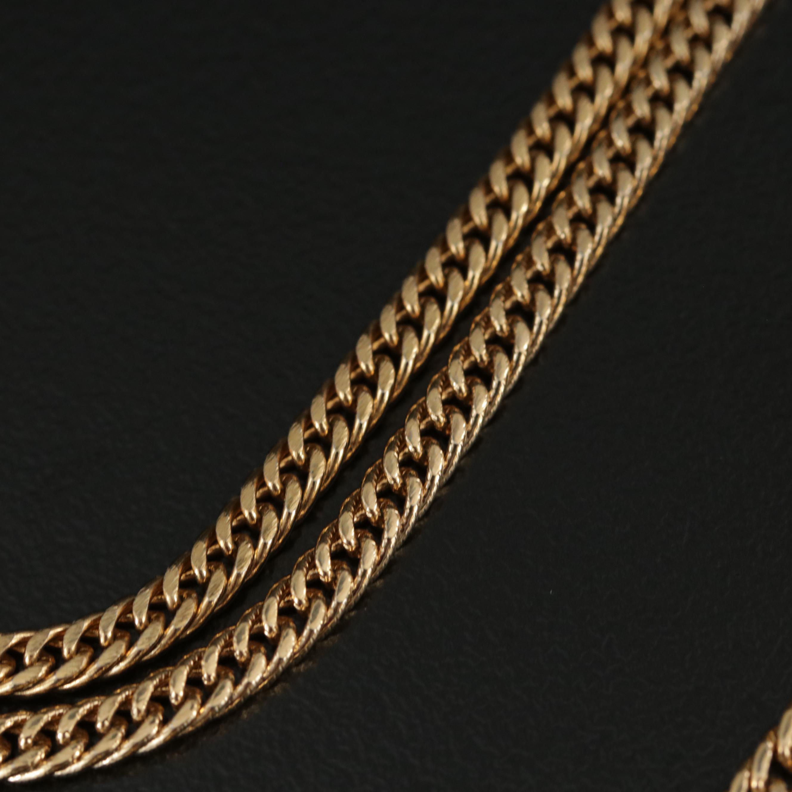 Slide Necklace with Curb Link