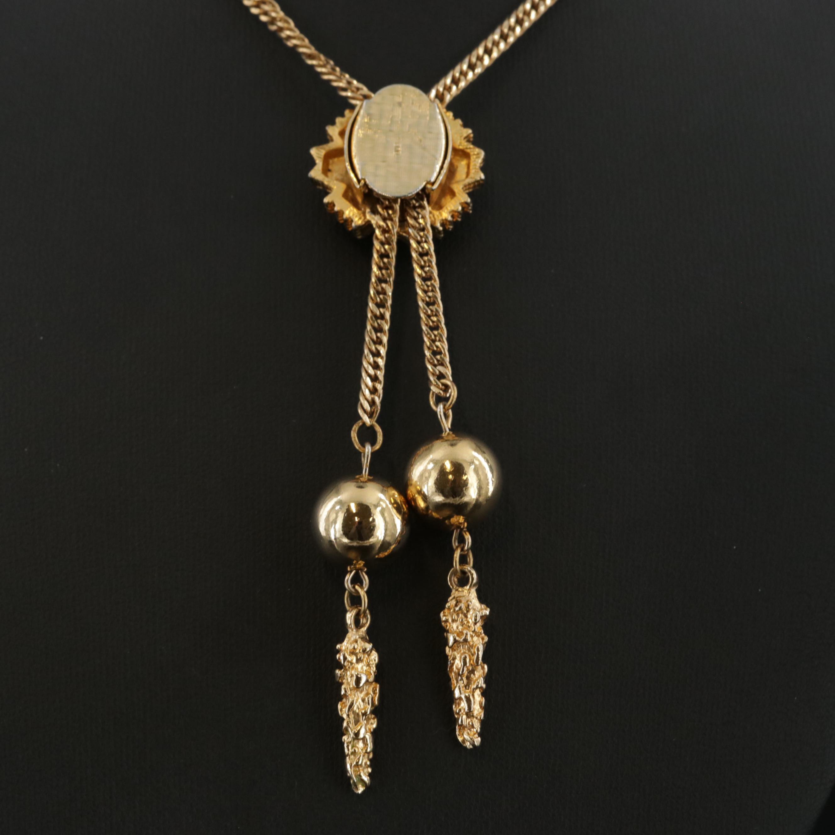 Slide Necklace with Curb Link