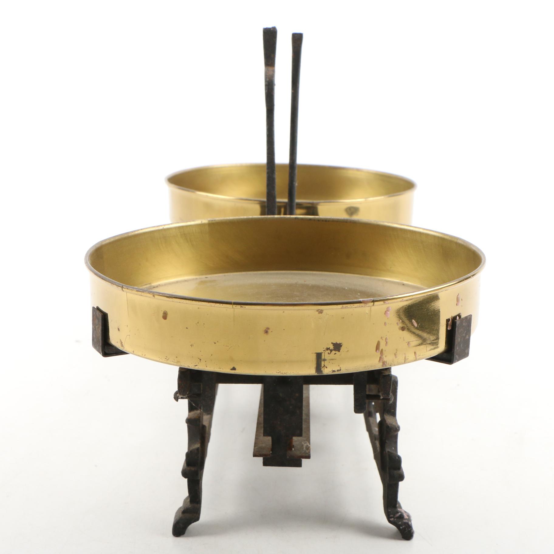 Antique Brass and Cast Iron Balance Scale