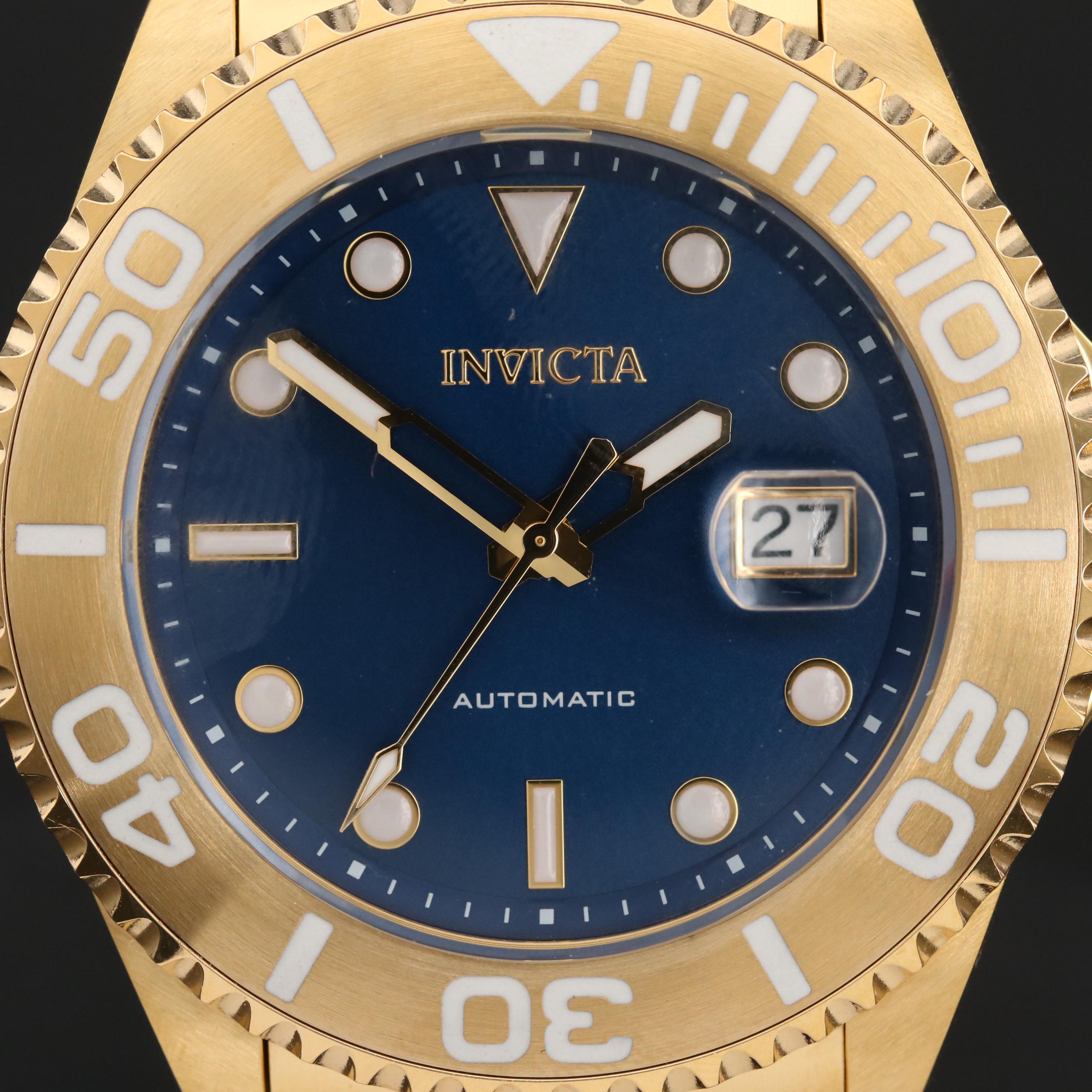 Invicta Pro Diver Gold Tone Automatic Watch