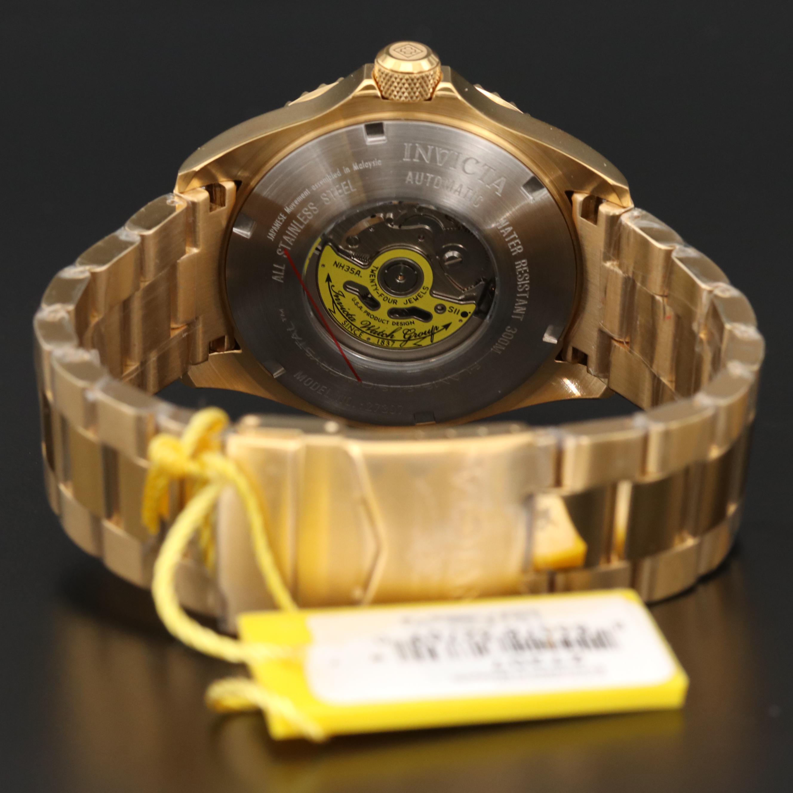 Invicta Pro Diver Gold Tone Automatic Watch