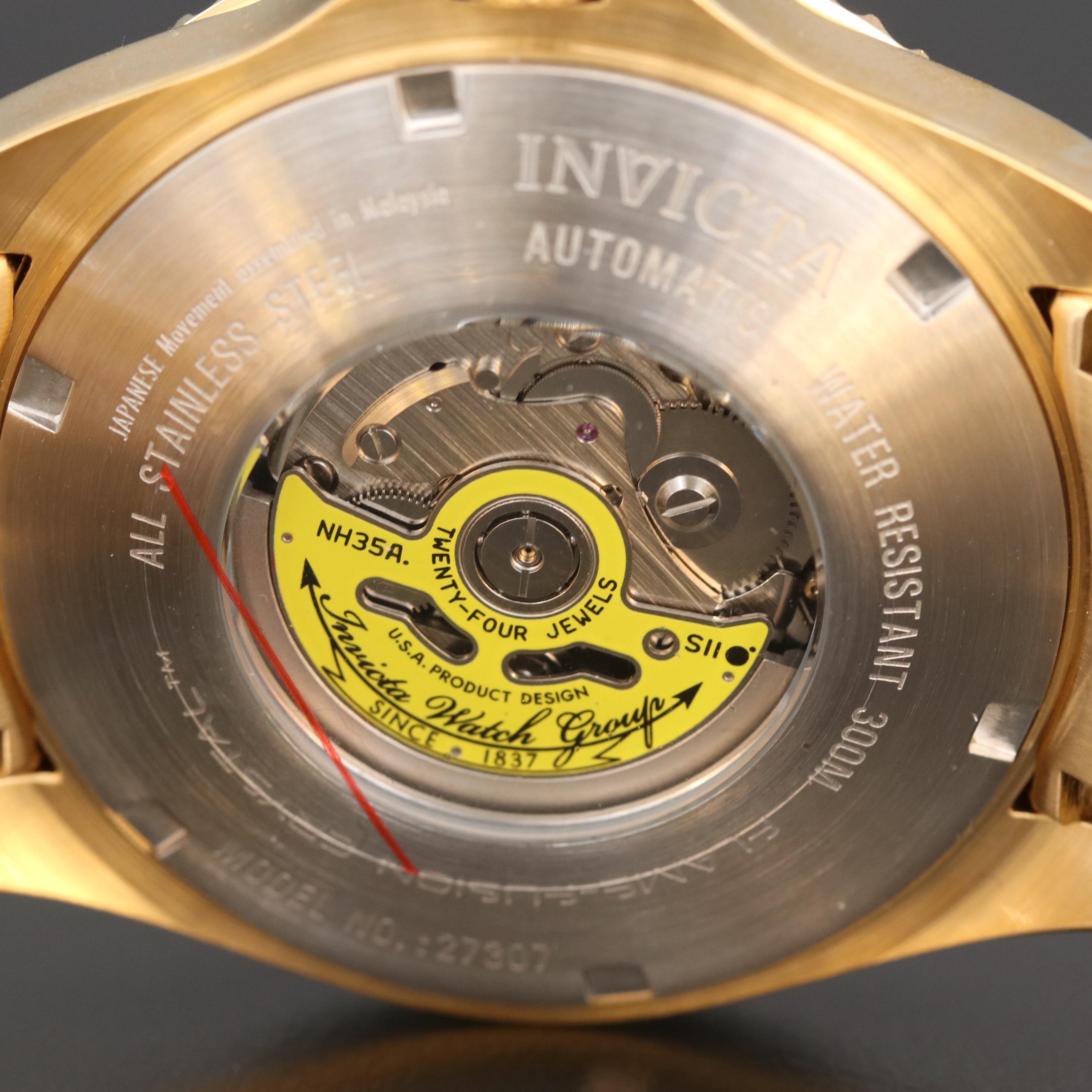 Invicta Pro Diver Gold Tone Automatic Watch