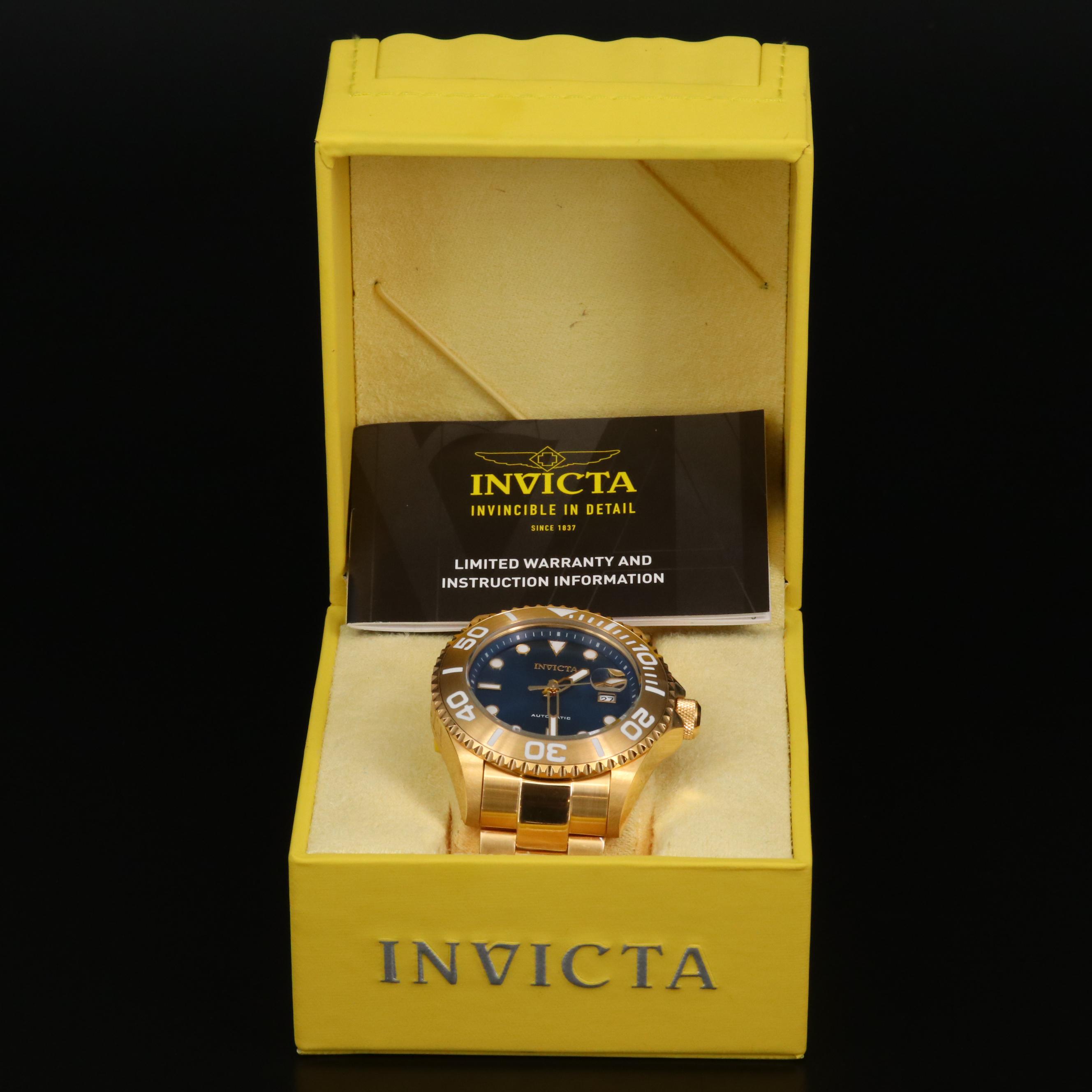 Invicta Pro Diver Gold Tone Automatic Watch