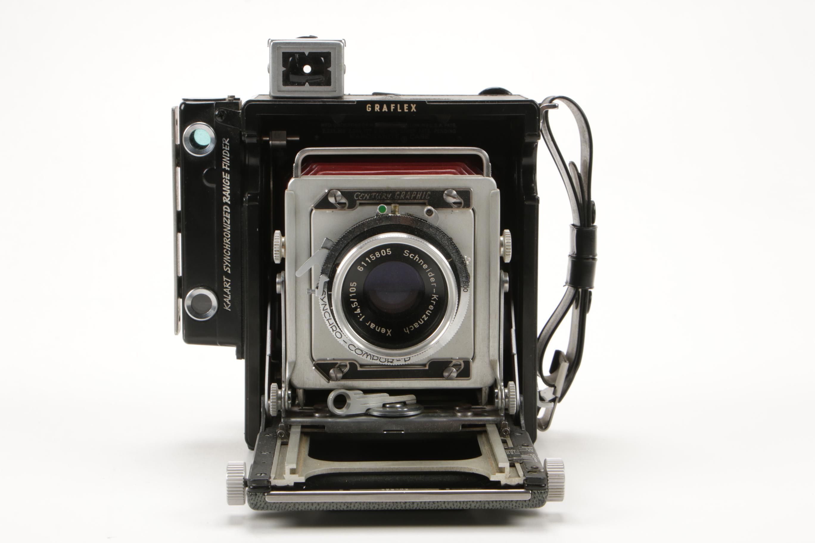 Miniature Graflex 2¼ x 3¼ Speed Graphic, Metz 202 Electronic Flash and More