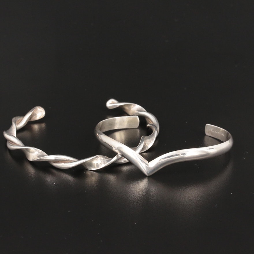 Sterling Silver Cuff Bracelets