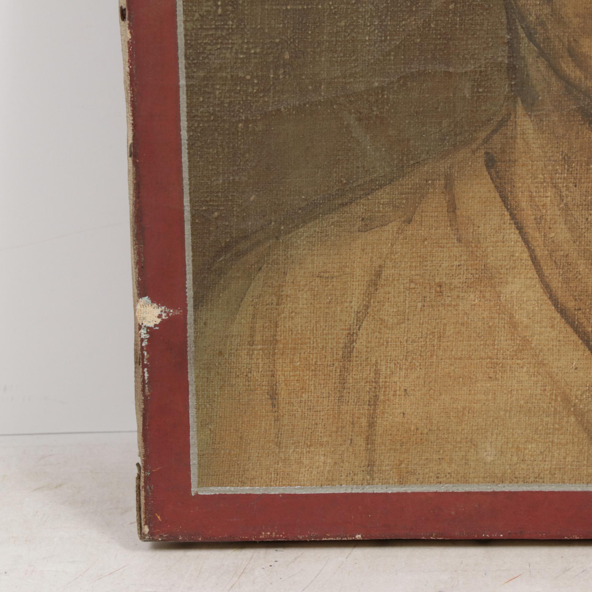 Self-Portrait Oil Painting, 1949