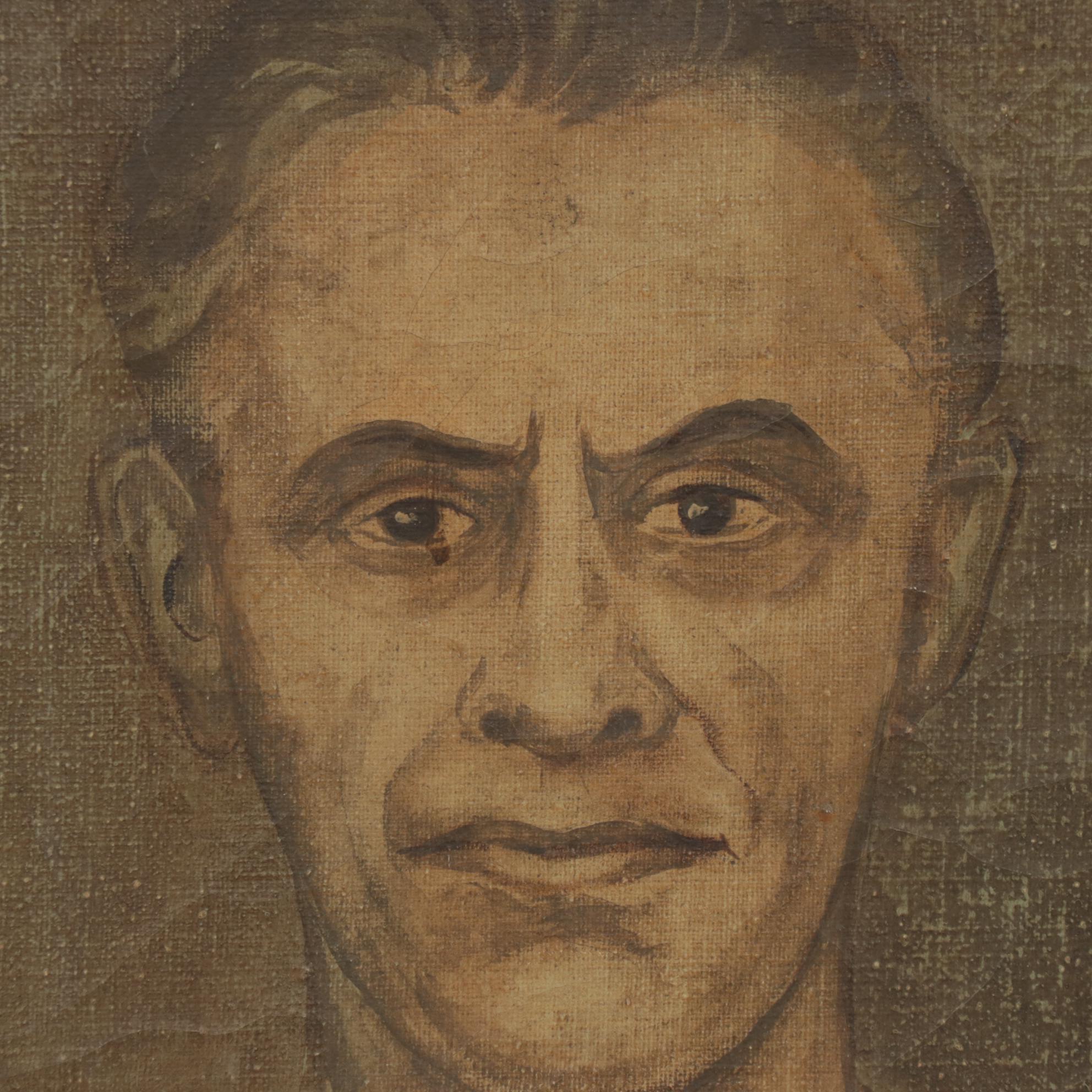 Self-Portrait Oil Painting, 1949