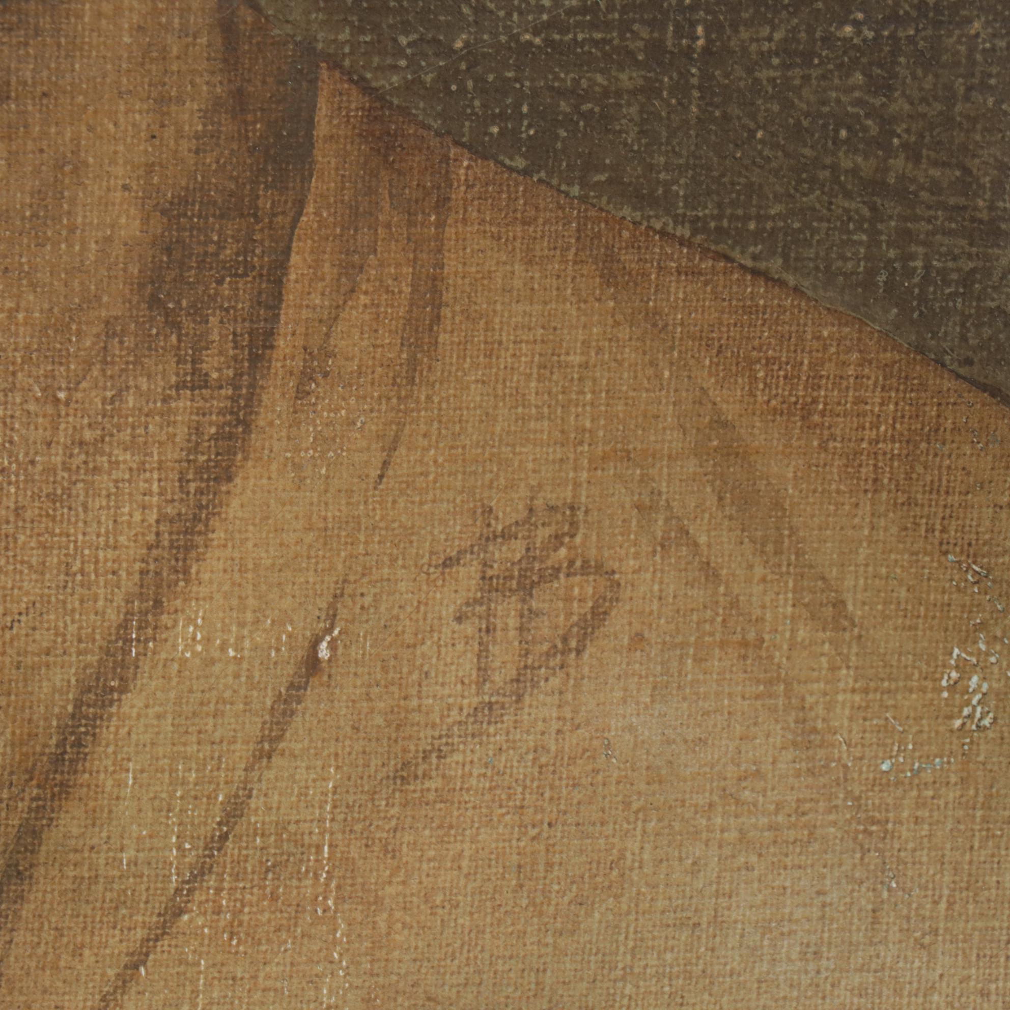 Self-Portrait Oil Painting, 1949