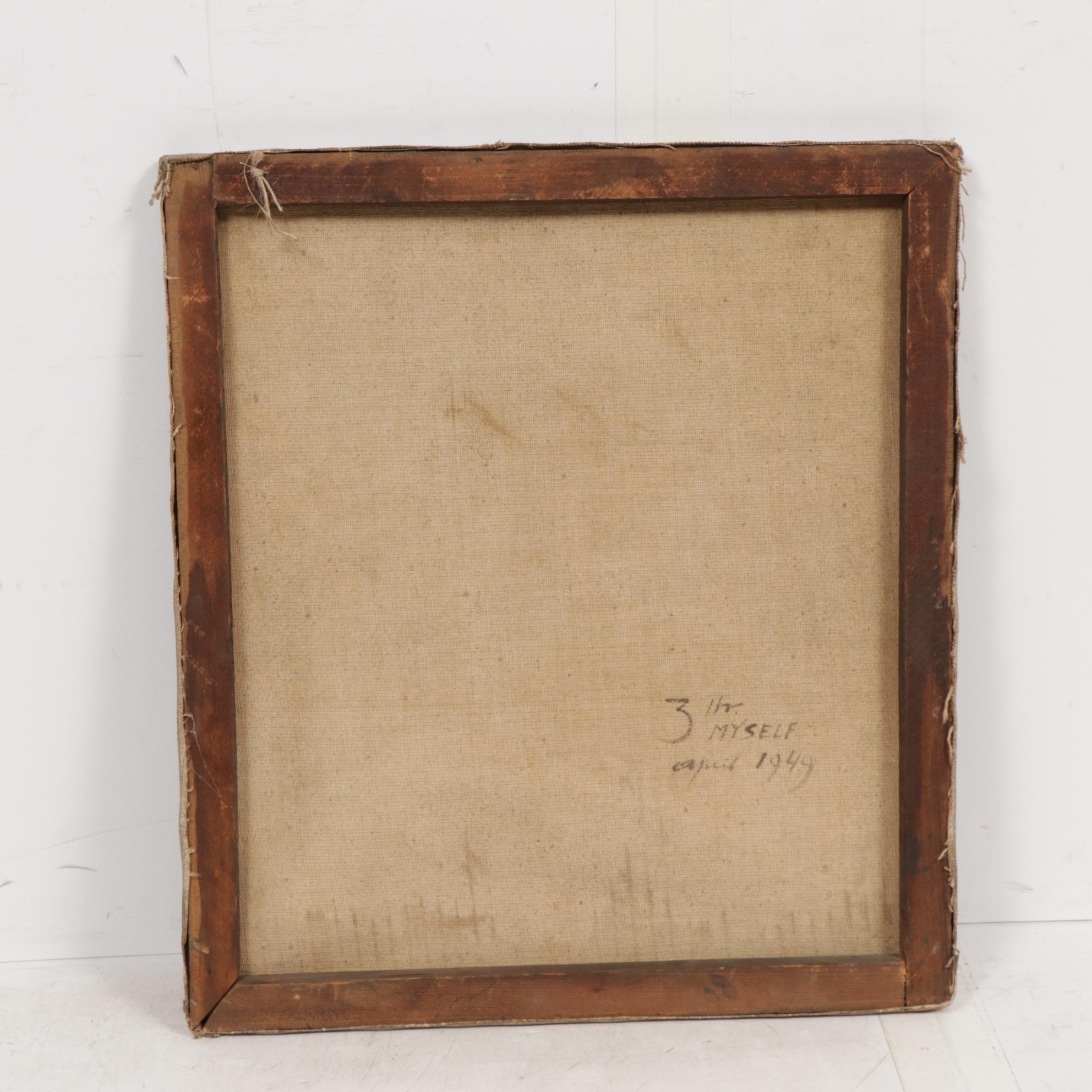 Self-Portrait Oil Painting, 1949