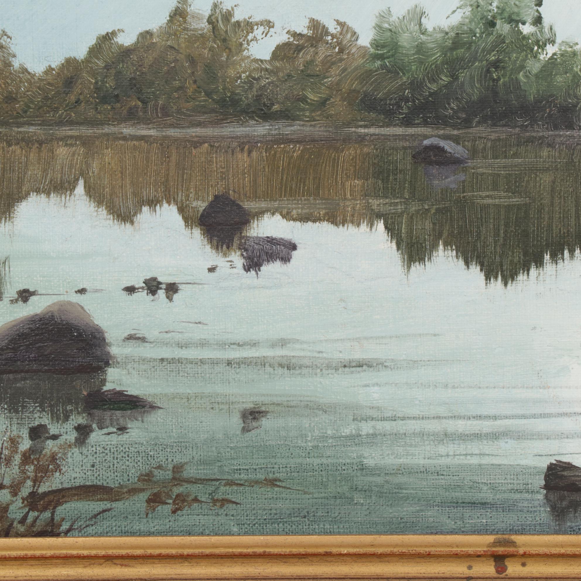 James Curtin Lentz Landscape Oil Painting