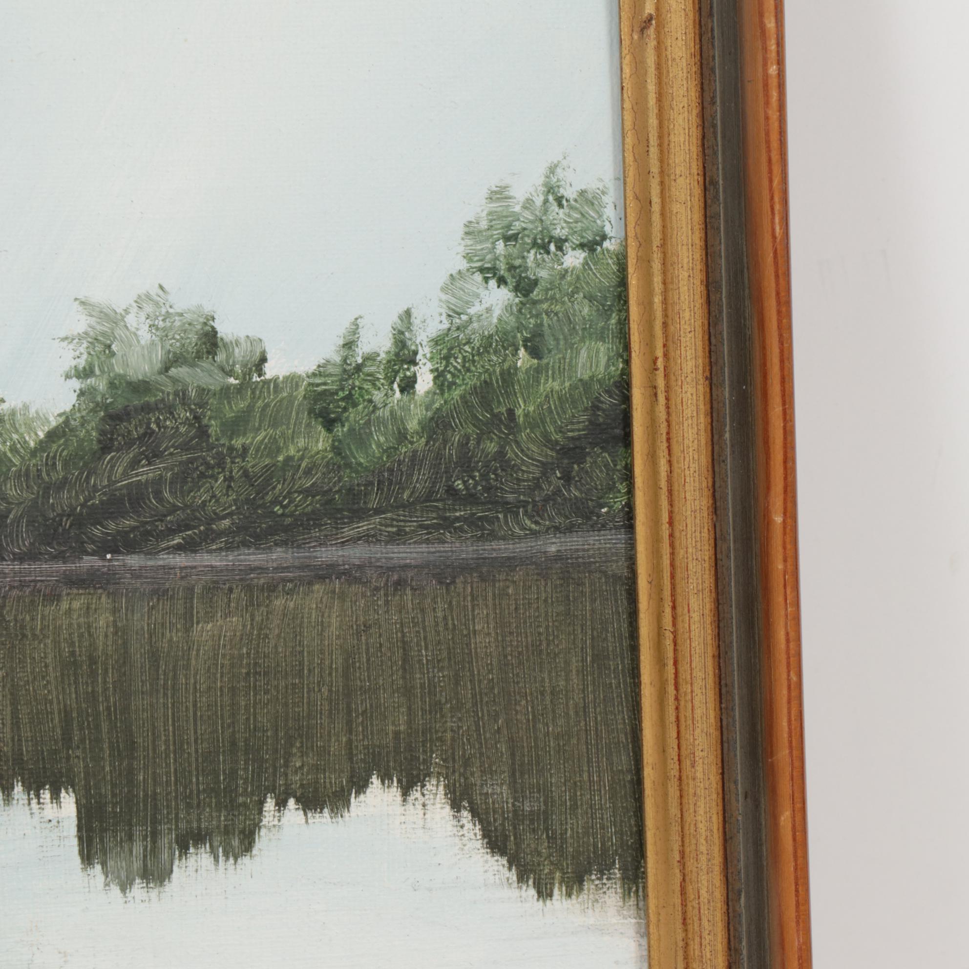 James Curtin Lentz Landscape Oil Painting