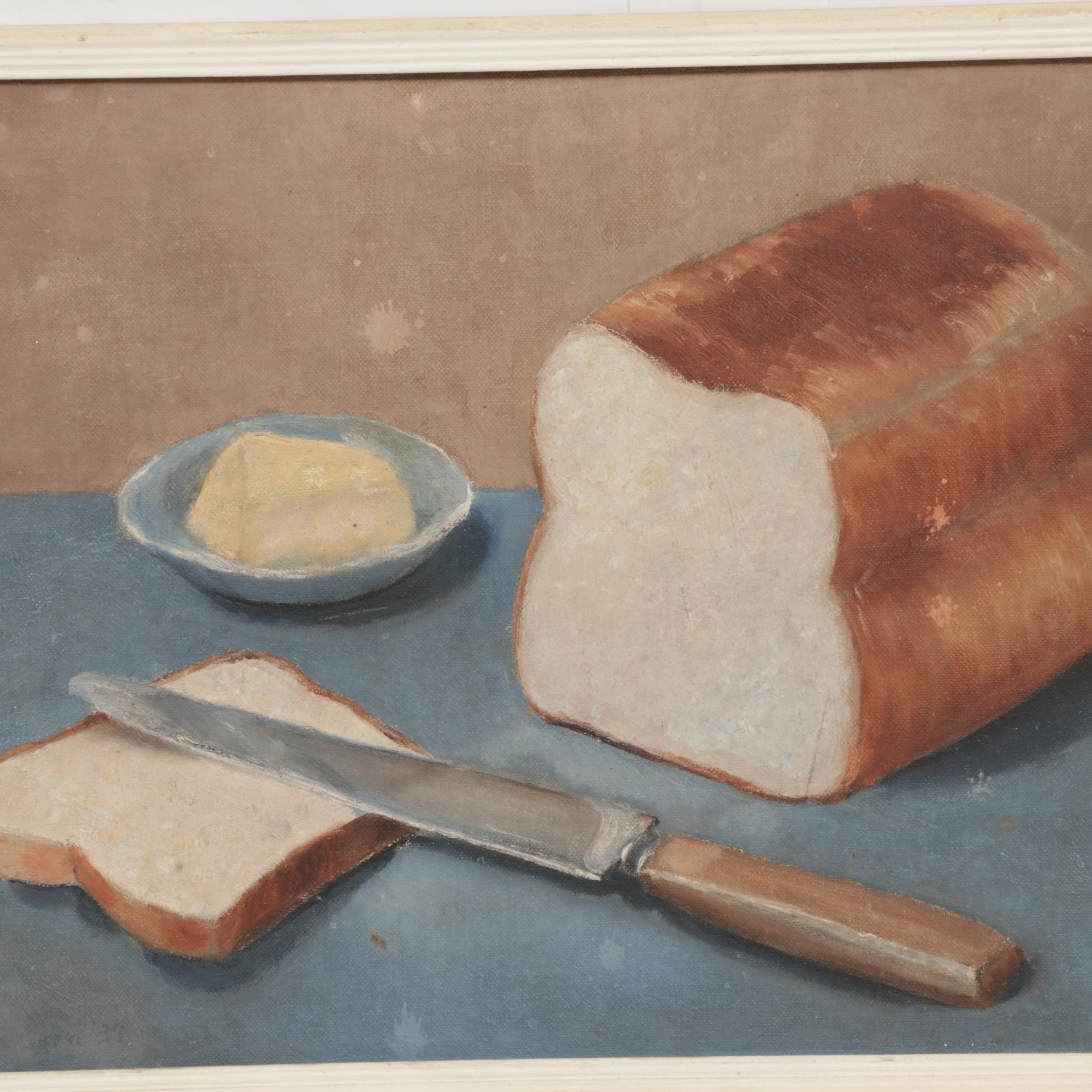 Still Life with Bread Oil Painting, 1938
