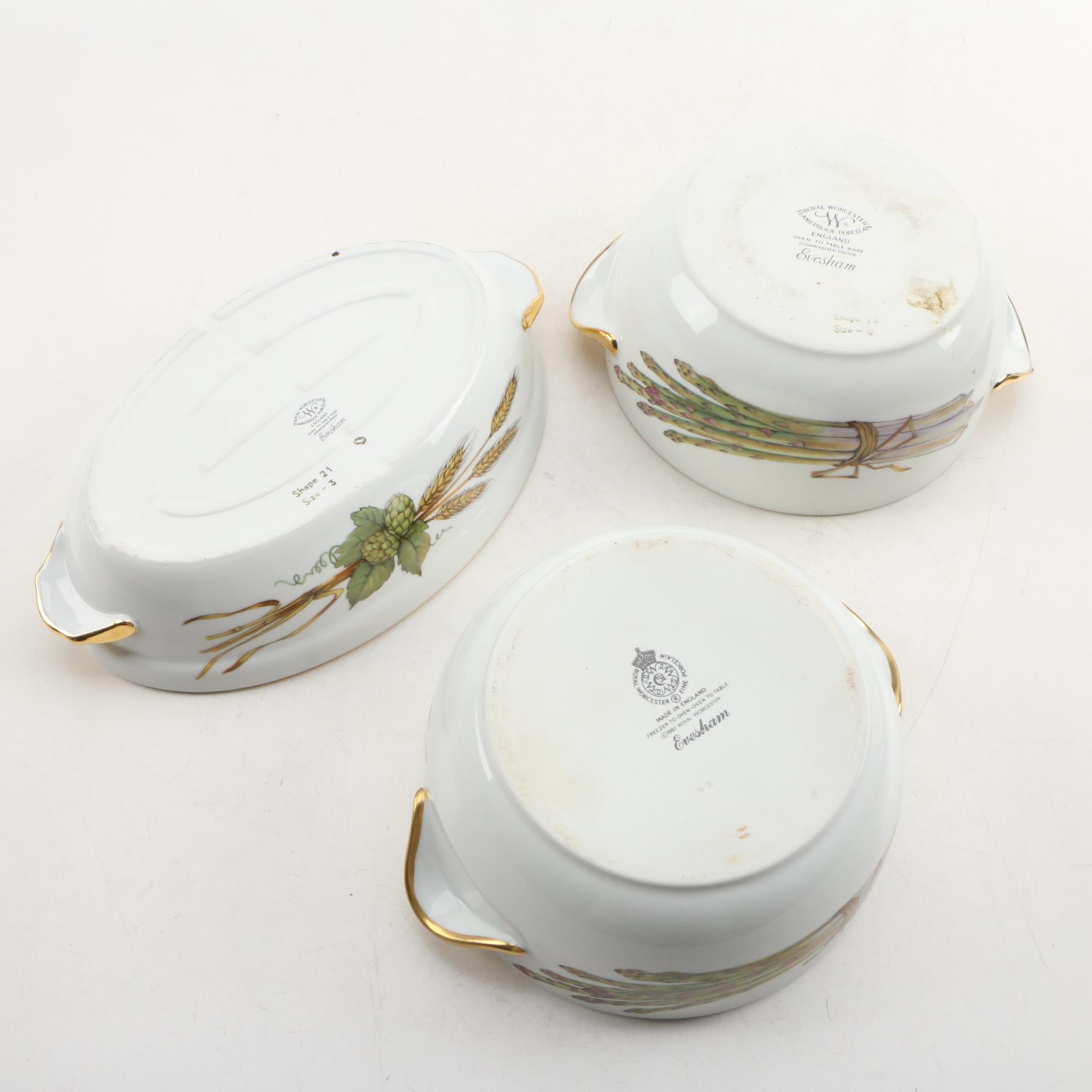 Royal Worcester "Evesham" Porcelain Serveware